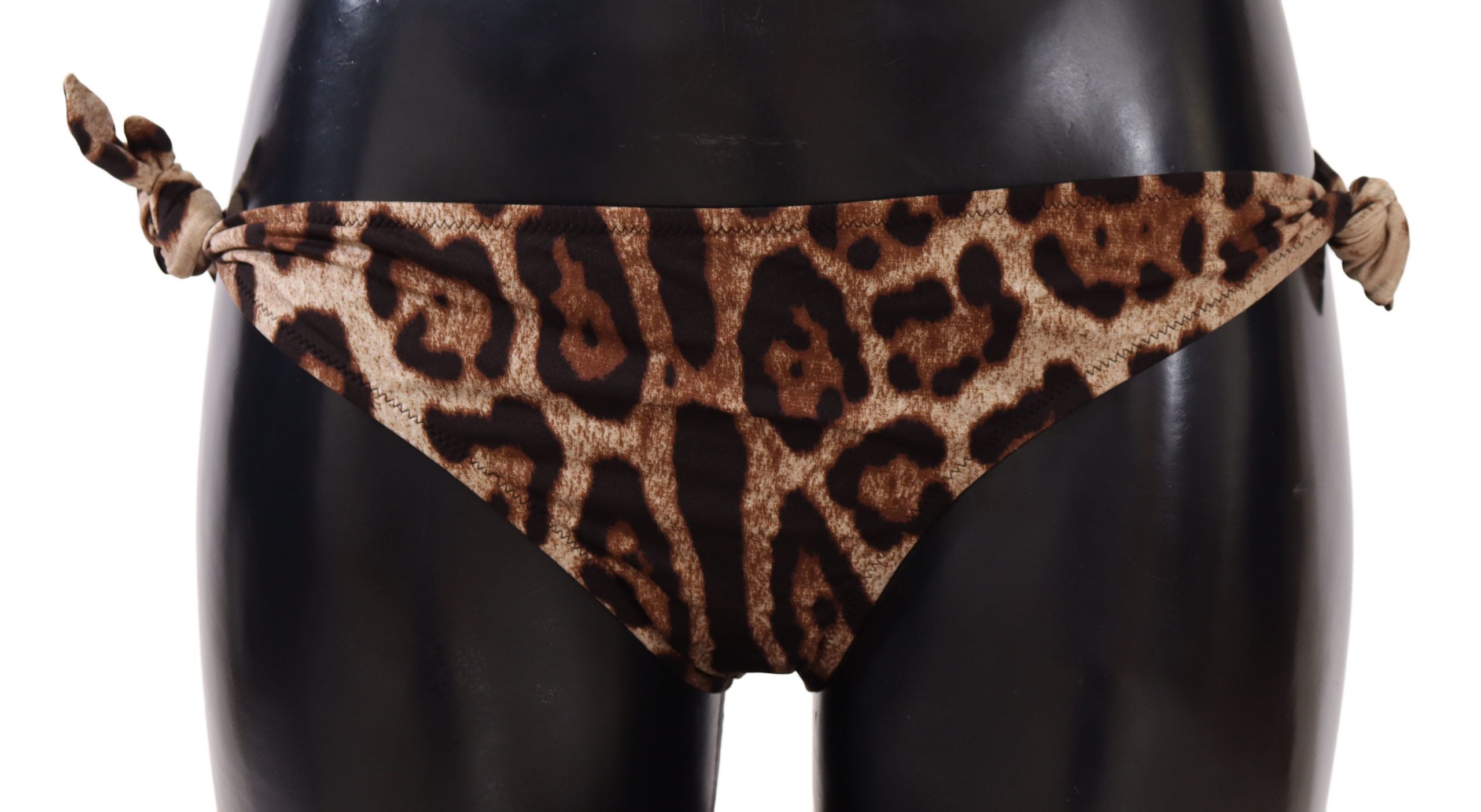 Dolce & Gabbana Elegantes Bikinihöschen mit Leopardenmuster