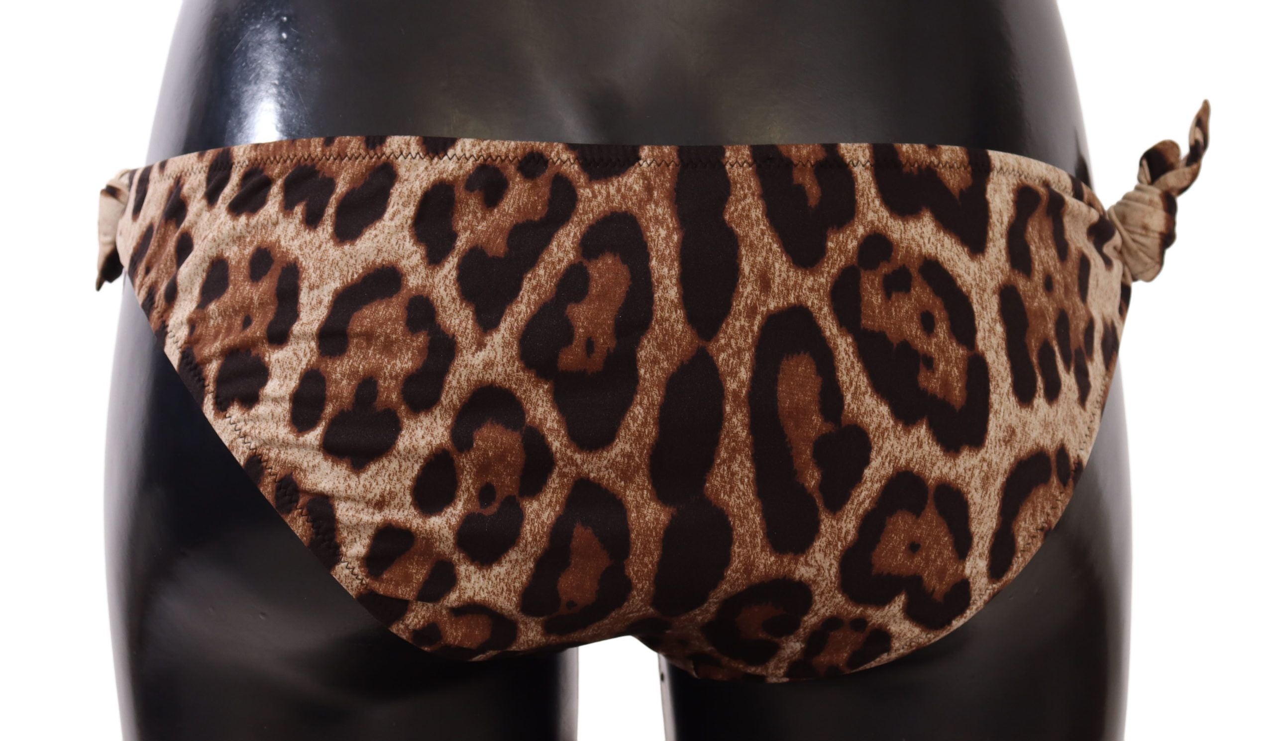 Dolce & Gabbana Elegantes Bikinihöschen mit Leopardenmuster