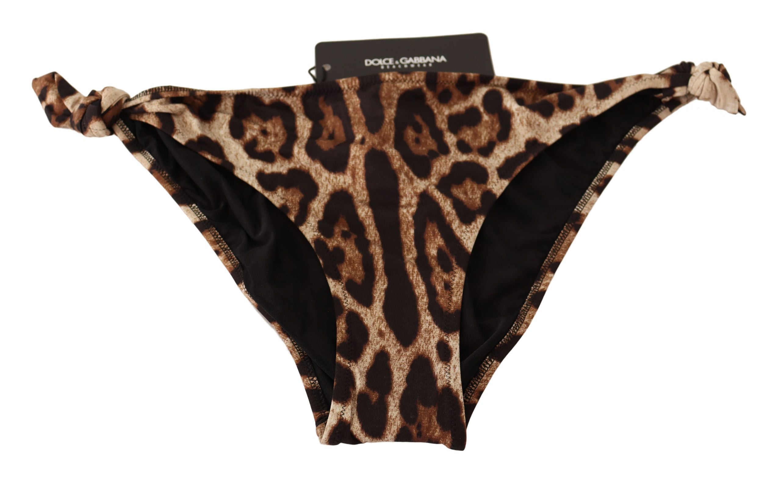 Dolce & Gabbana Elegantes Bikinihöschen mit Leopardenmuster
