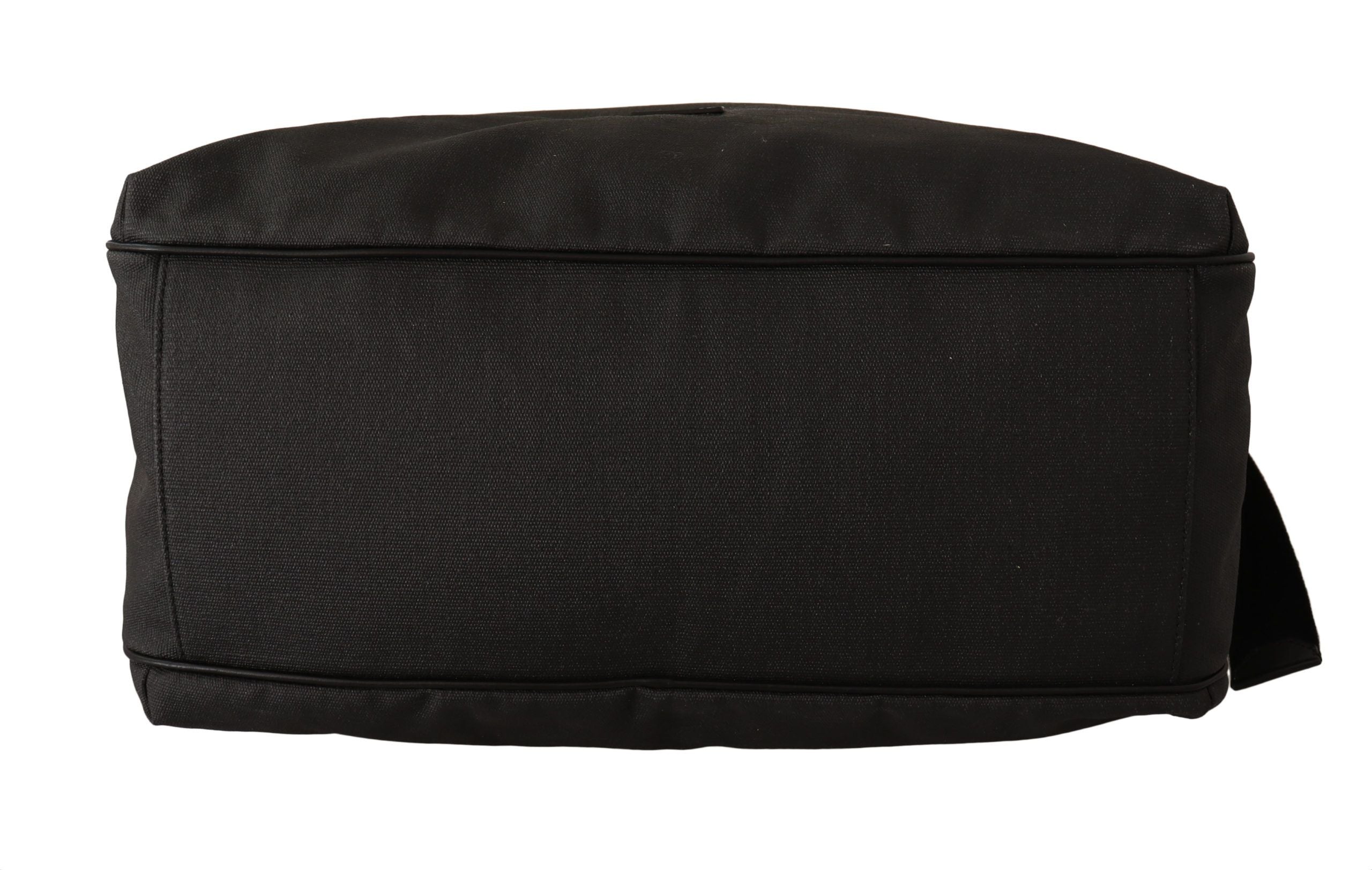 Dolce & Gabbana Elegante Herren-Umhängetasche aus Denim und Leder