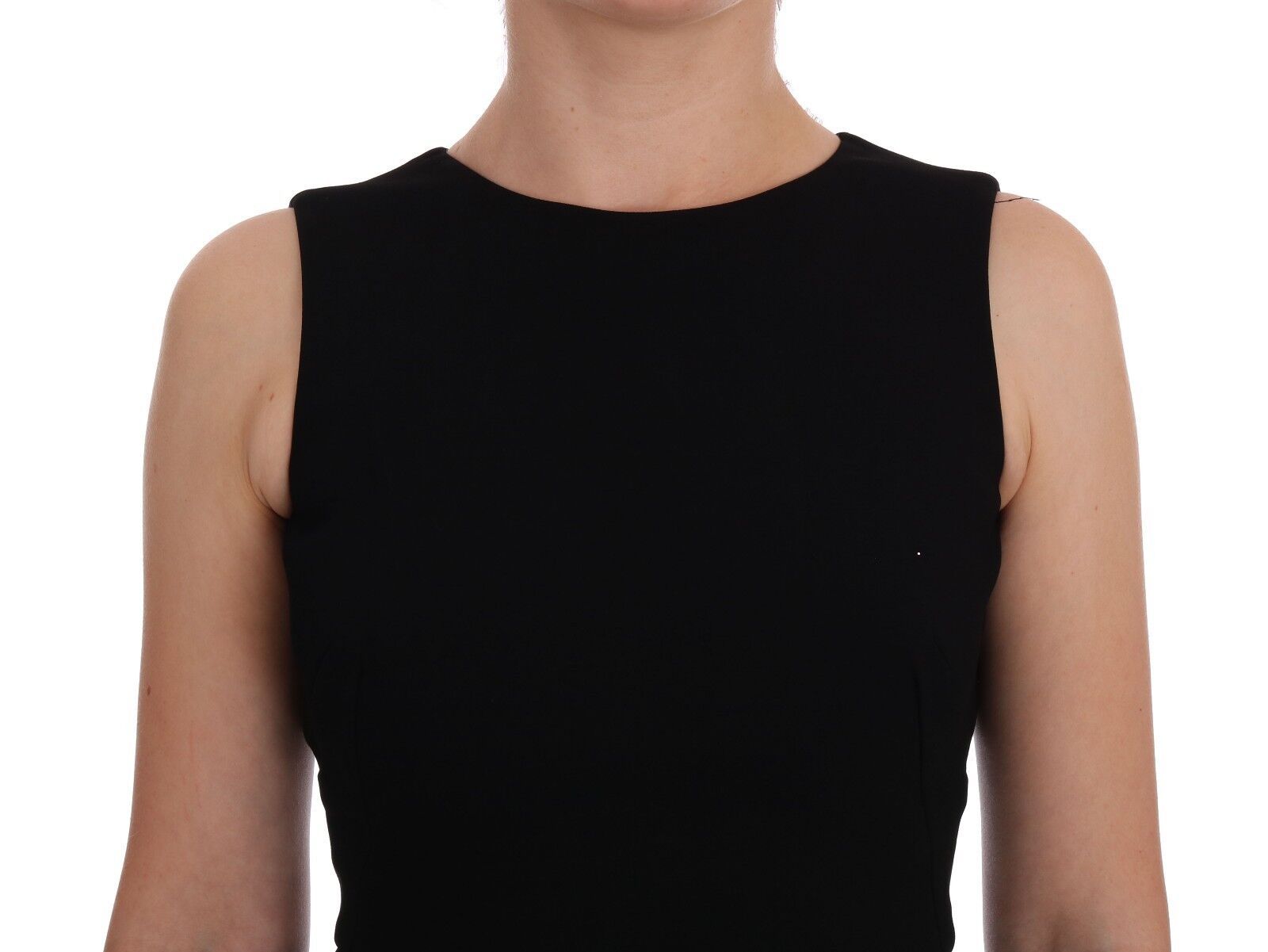 Rochie elegantă până la genunchi, cu imprimeu de cristal Dolce & Gabbana