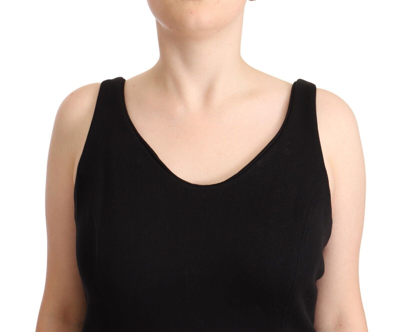 Ermanno Scervino Schickes ärmelloses Designer-Tanktop in Schwarz