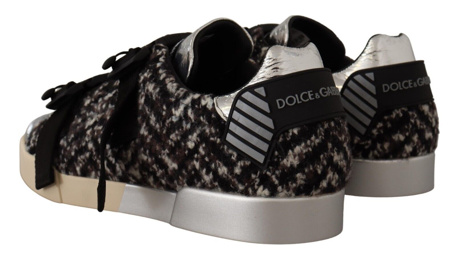 Teniși Dolce & Gabbana Silver Elegance din piele