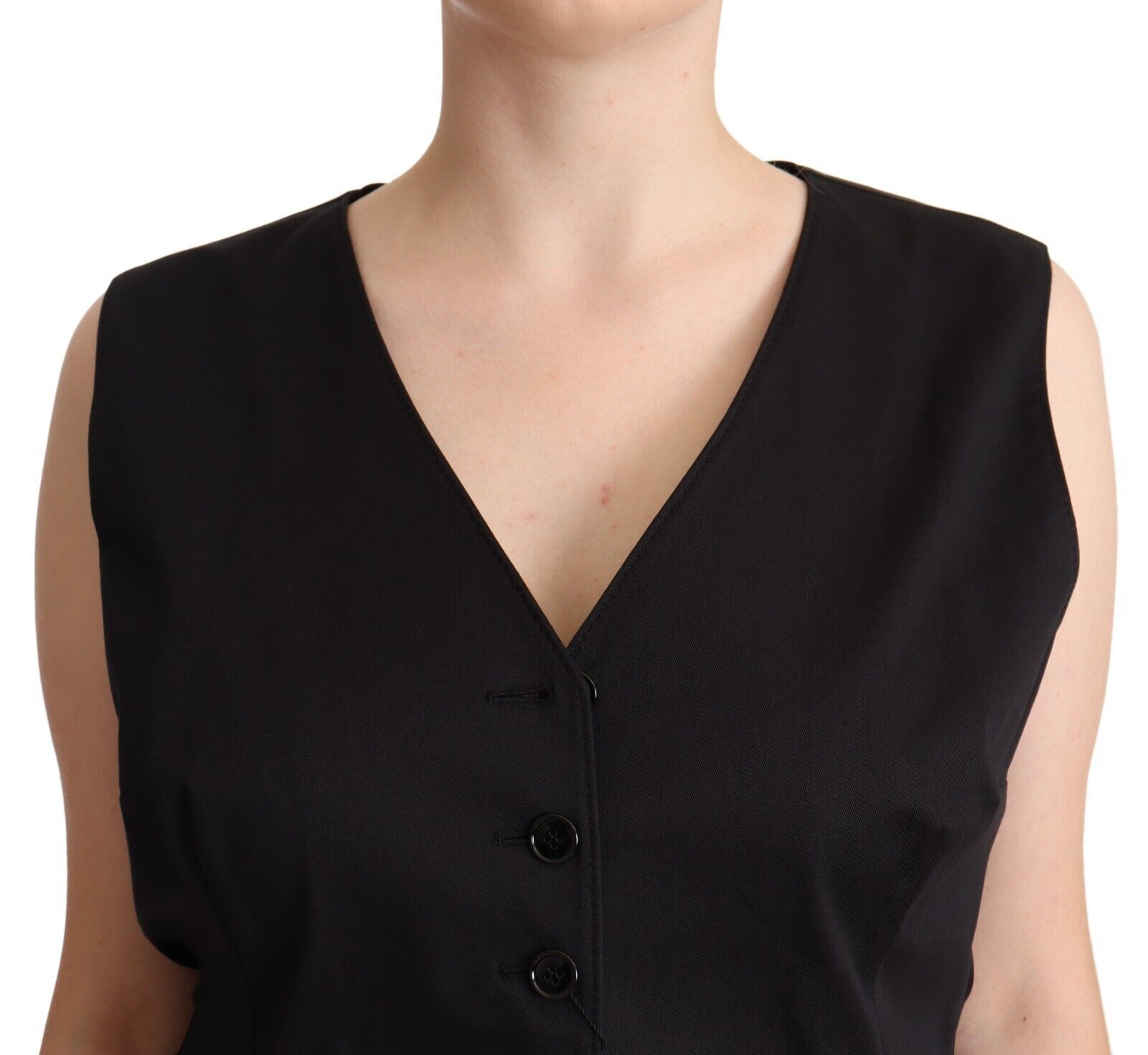 Dolce & Gabbana Schicke schwarze Weste mit Knöpfen
