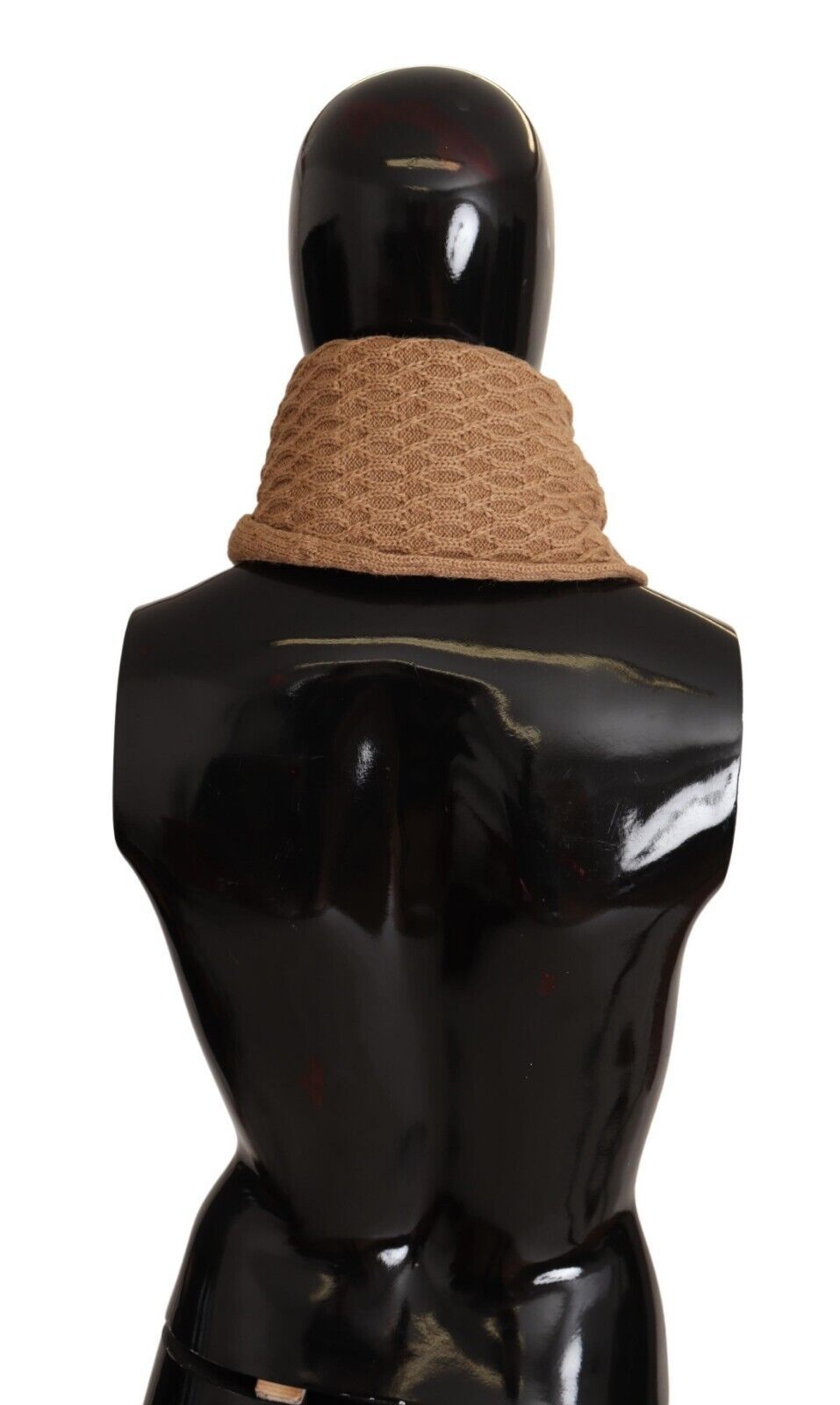 Eșarfă elegantă tricotată maro închis Dolce & Gabbana