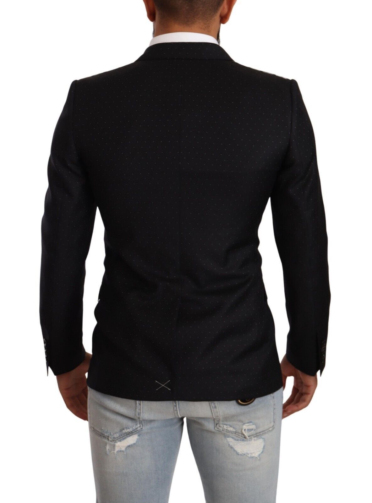 Sacou elegant Dolce & Gabbana negru cu buline