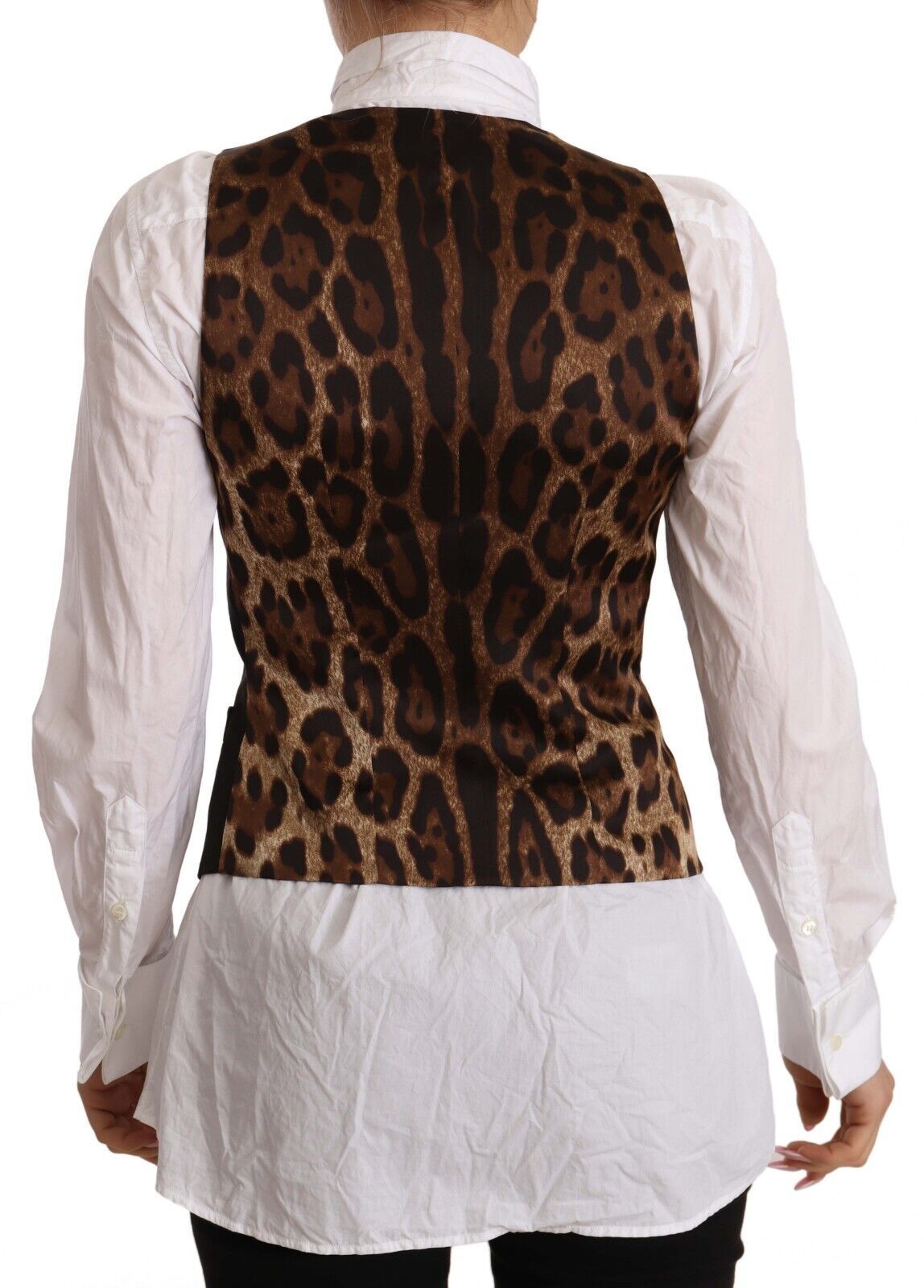 Dolce & Gabbana – Elegantes schwarzes Westentop mit Knöpfen
