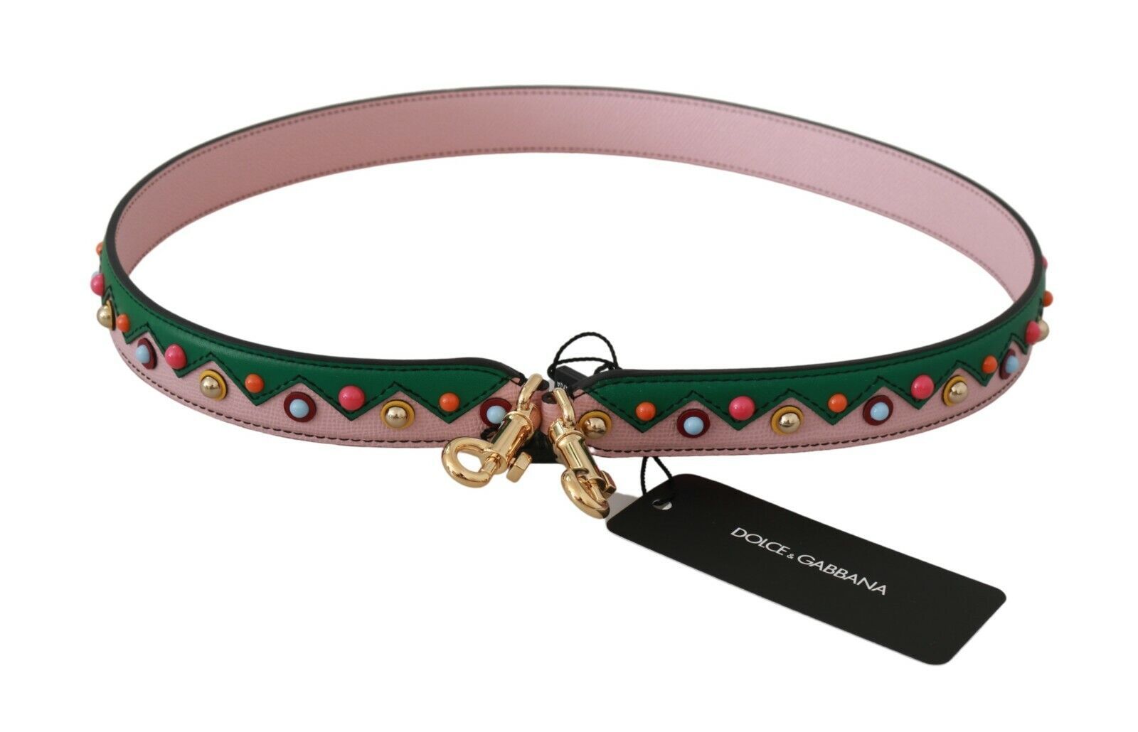 Dolce & Gabbana Eleganter mehrfarbiger Schultergurt aus Leder