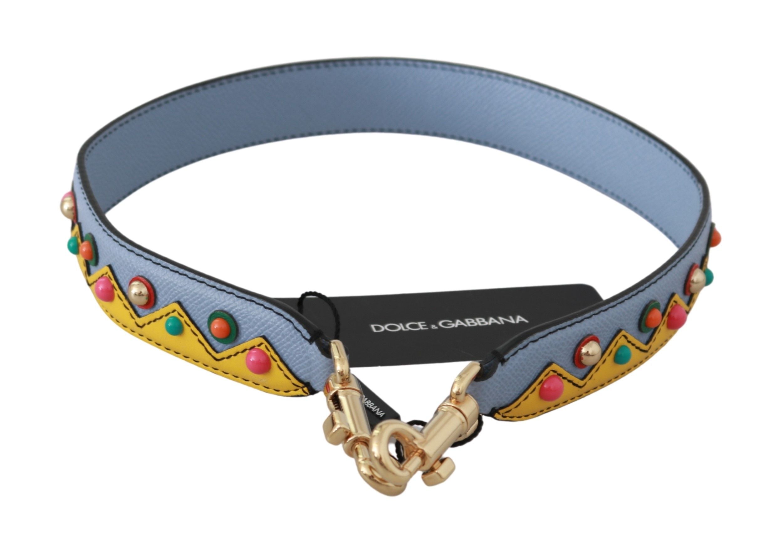 Dolce & Gabbana Accesoriu cu curea de umăr din piele multicoloră