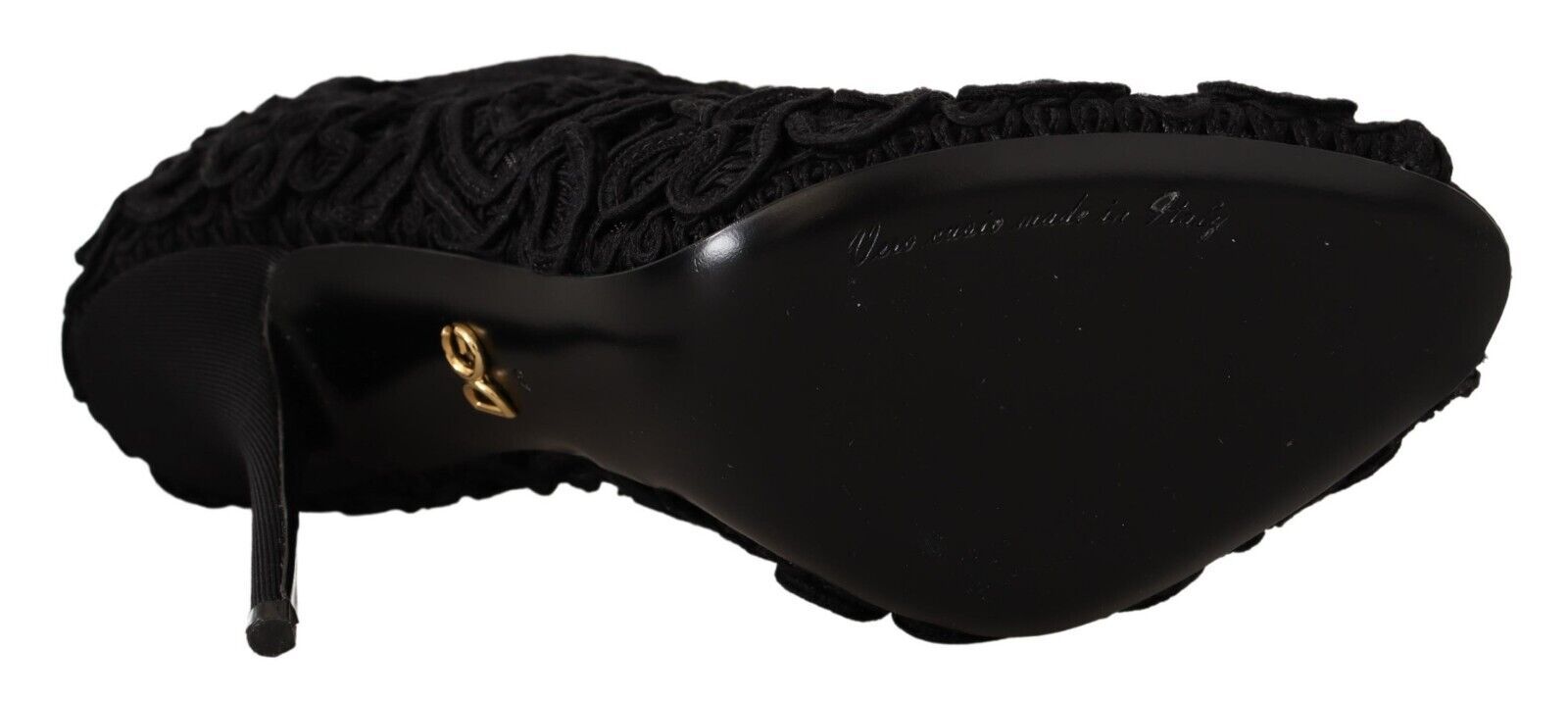 Dolce & Gabbana Pantofi cu toc stiletto eleganți din dantelă neagră