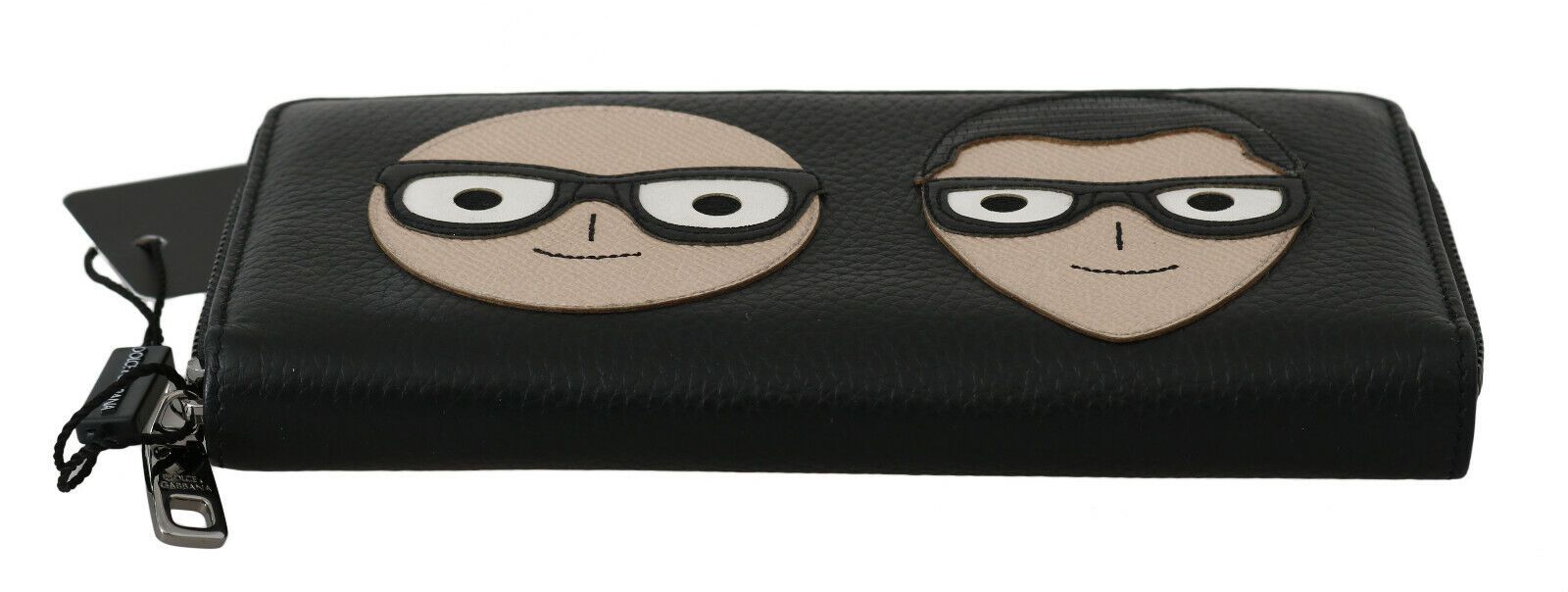 Dolce & Gabbana Elegante Continental-Geldbörse aus schwarzem Leder