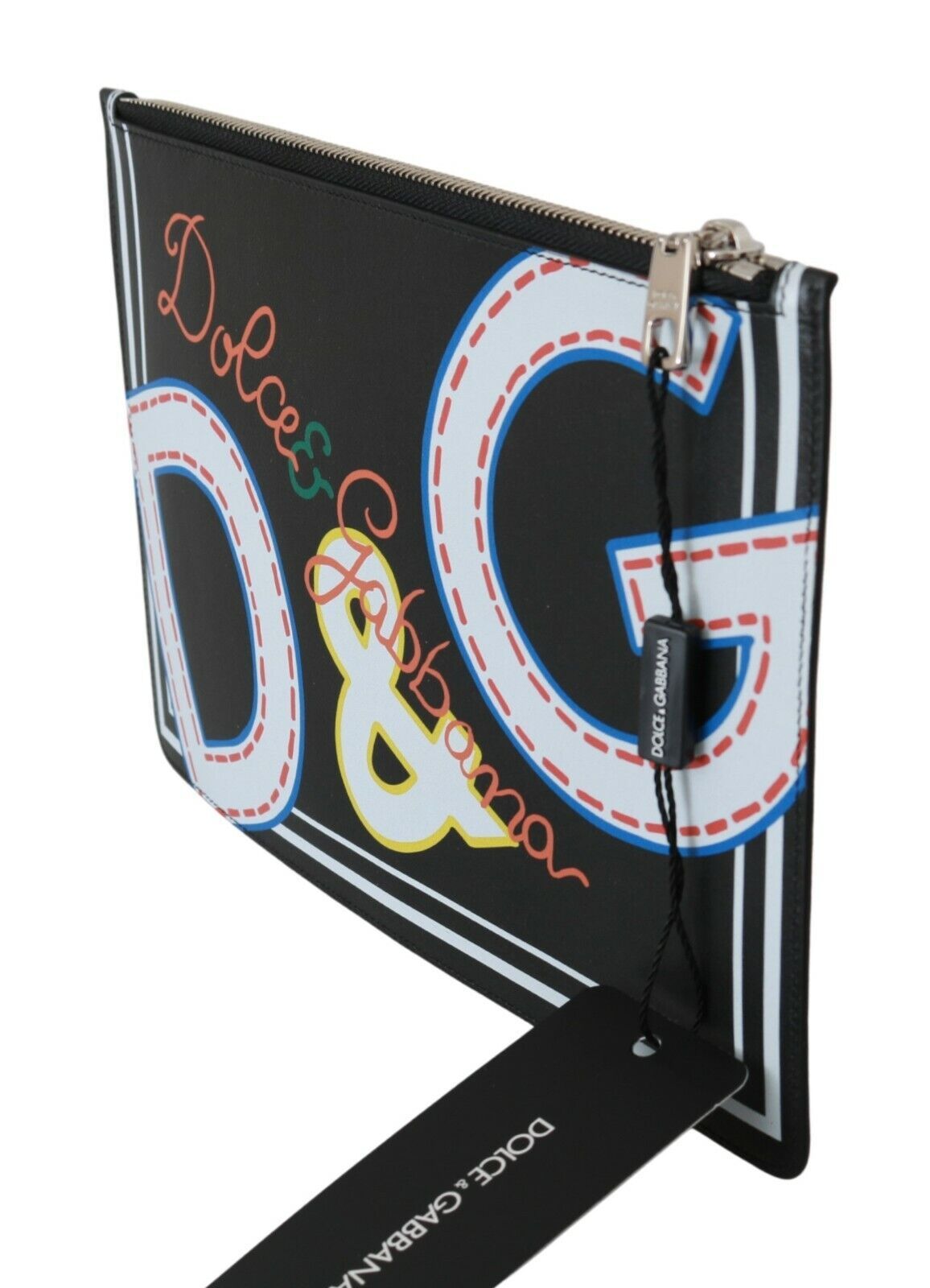 Dolce & Gabbana Elegante Geldbörse aus schwarzem Leder
