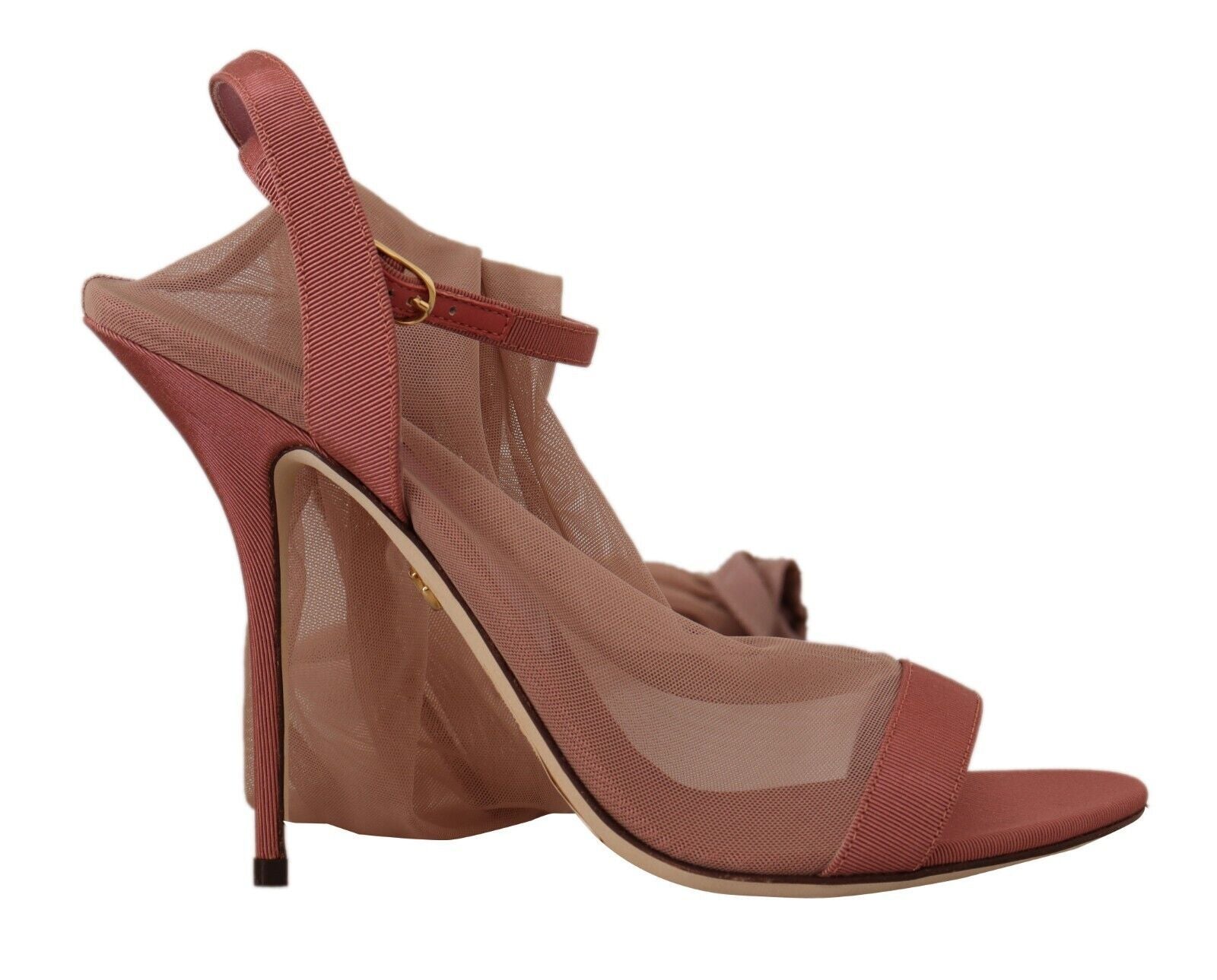 Dolce & Gabbana Elegante rosa Sandalen mit Knöchelriemen