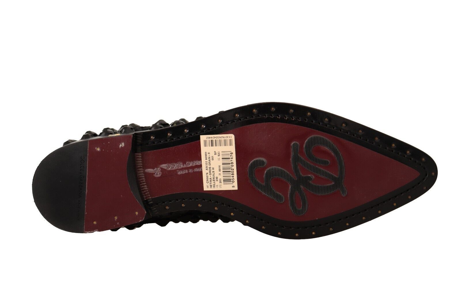 Dolce & Gabbana Elegante Ripsband-Schnürschuhe mit Schmucksteinen