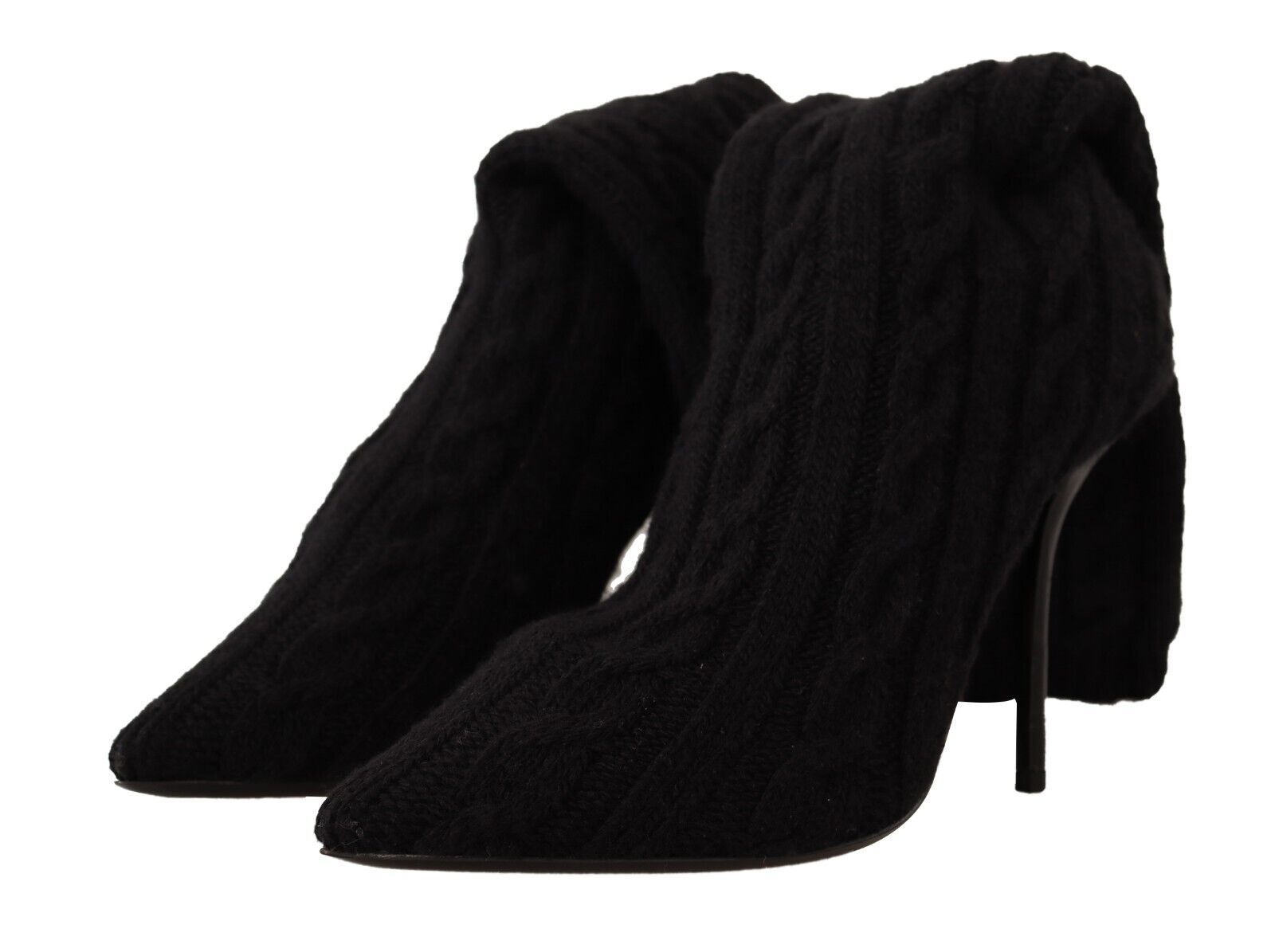 Dolce & Gabbana – Elegante Stretch-Sockenstiefel in Schwarz