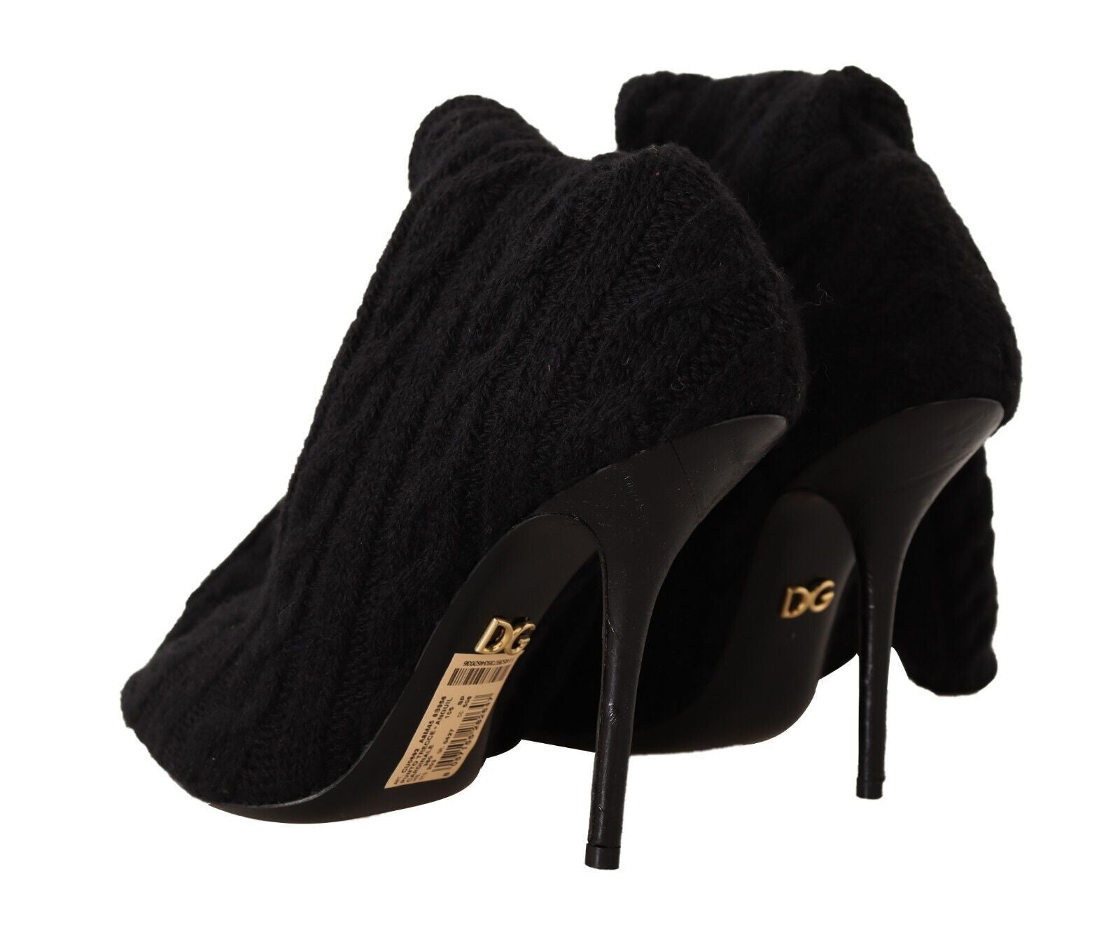 Dolce & Gabbana – Elegante Stretch-Sockenstiefel in Schwarz