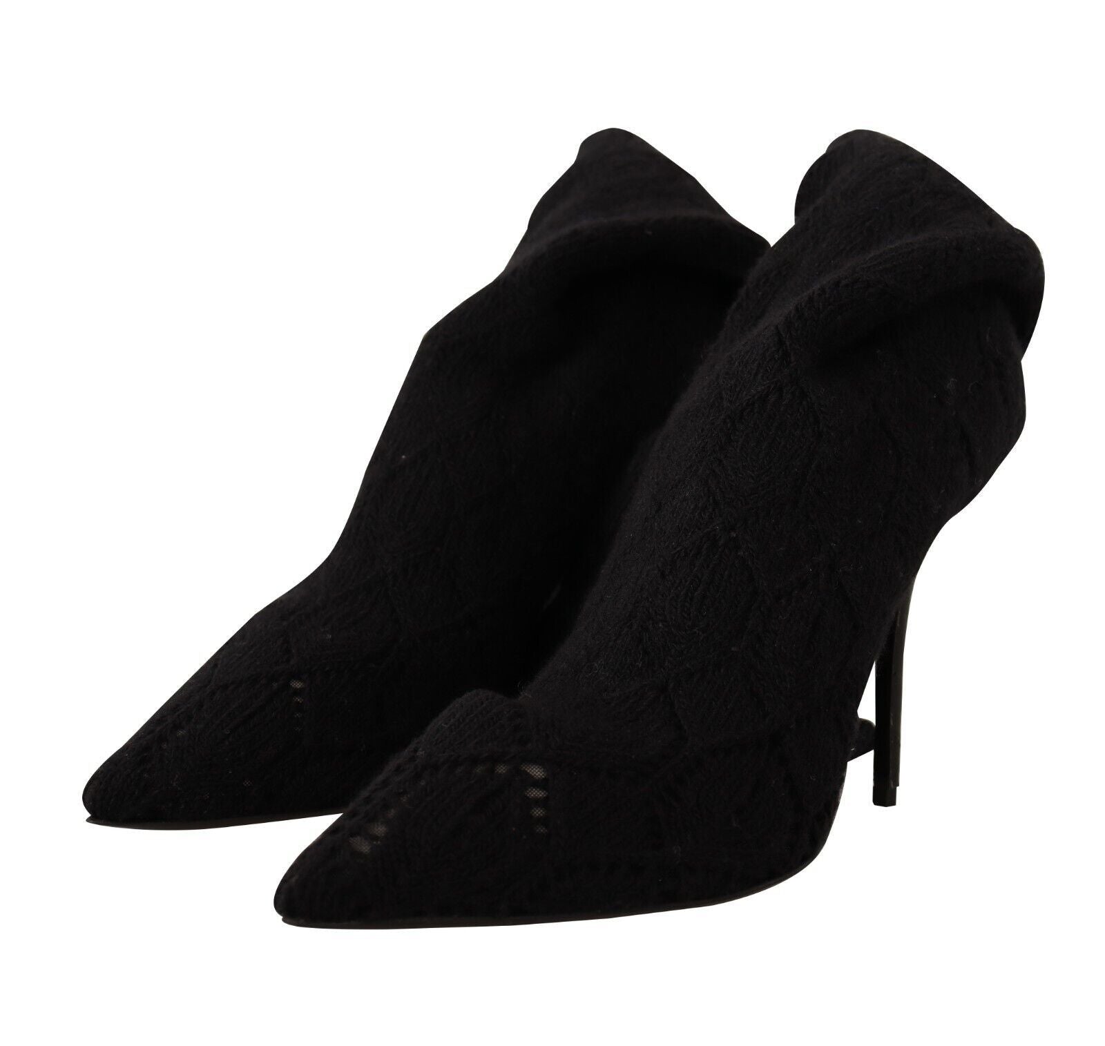 Dolce & Gabbana Elegante schwarze Stretch-Sockenstiefel