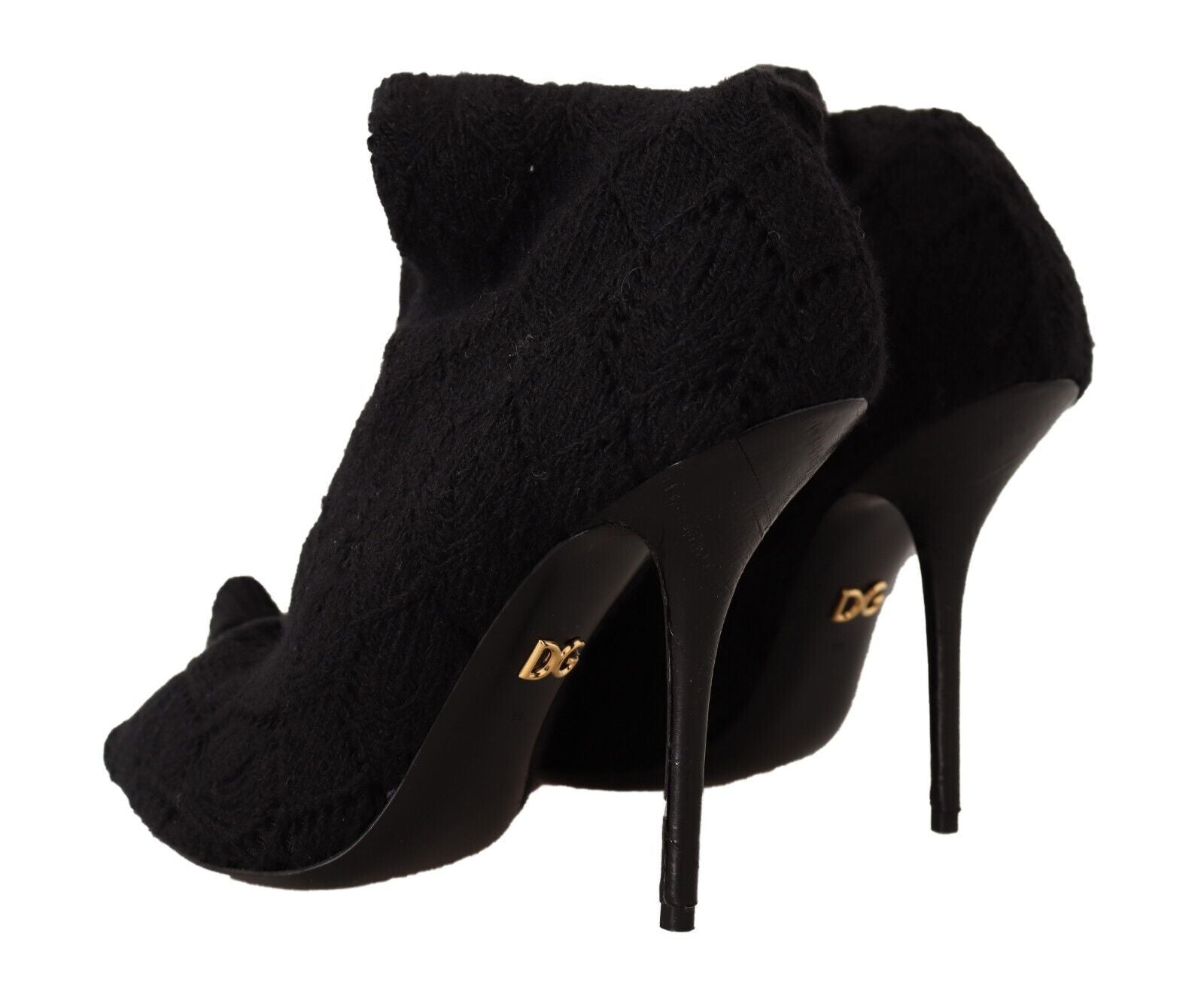 Dolce & Gabbana Elegante schwarze Stretch-Sockenstiefel