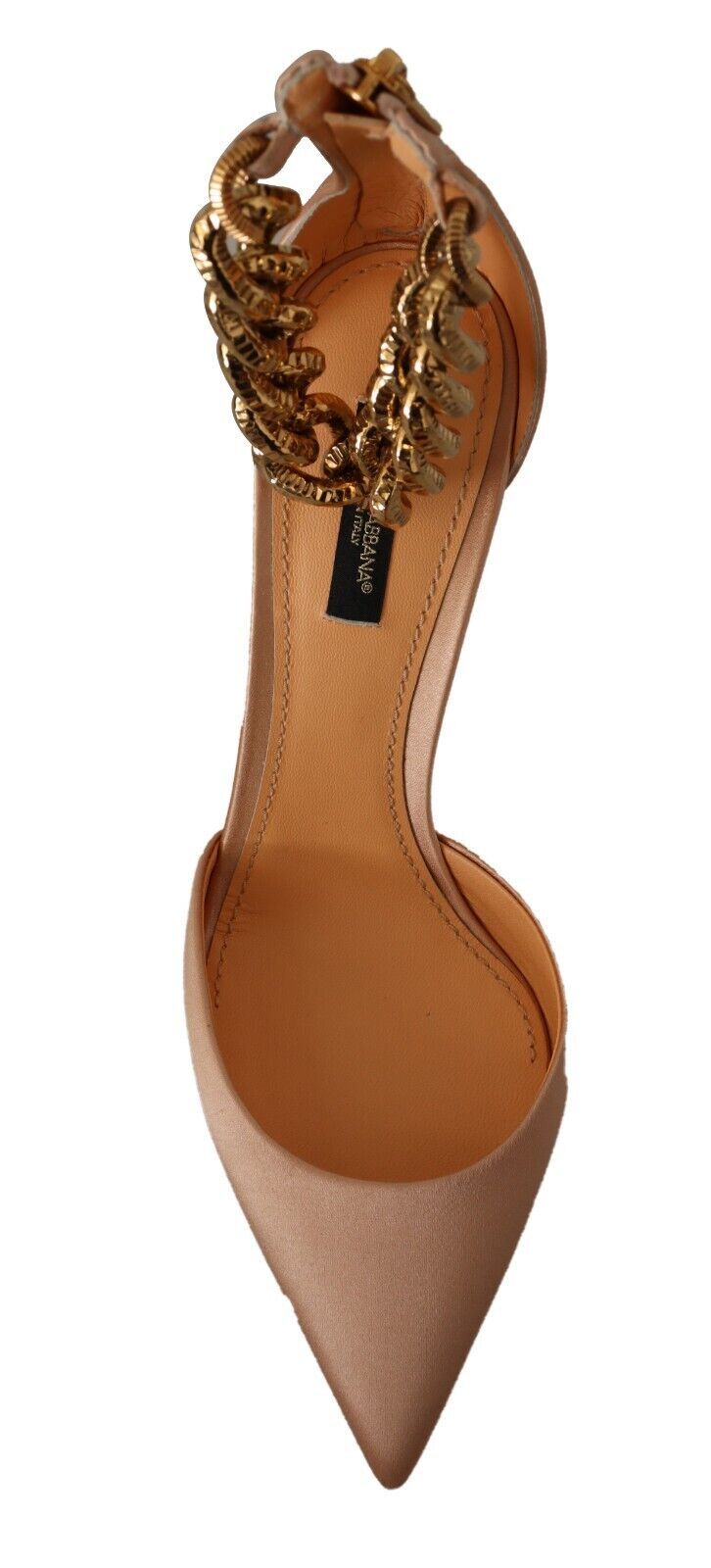 Dolce & Gabbana Elegante beige Pumps aus Seide mit Knöchelriemen