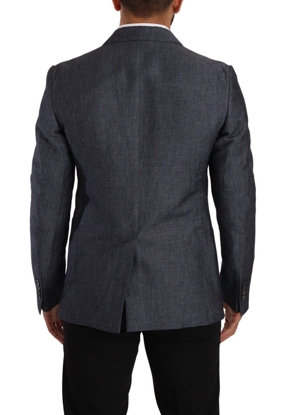 Dolce & Gabbana – Eleganter Slim Fit-Blazer in Blau mit zwei Knöpfen