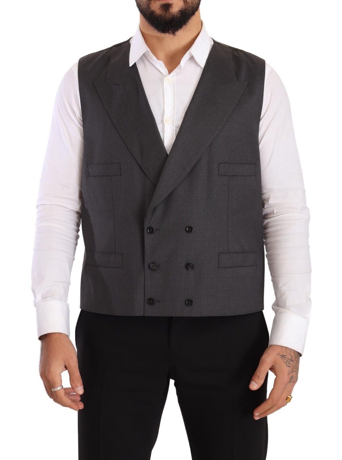 Dolce & Gabbana Eleganter grauer Anzug aus Sicilia-Wollmischung