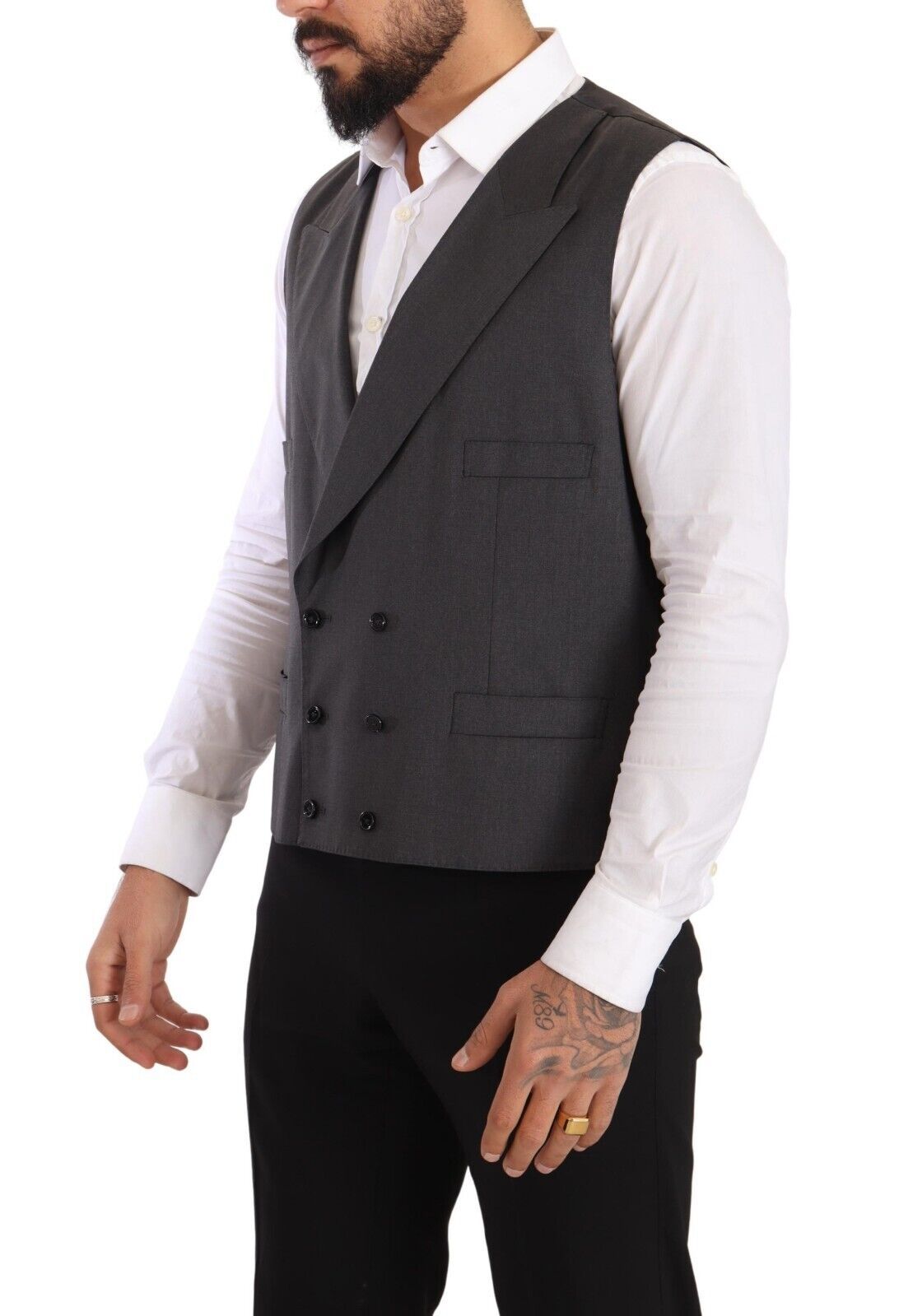 Dolce & Gabbana Eleganter grauer Anzug aus Sicilia-Wollmischung
