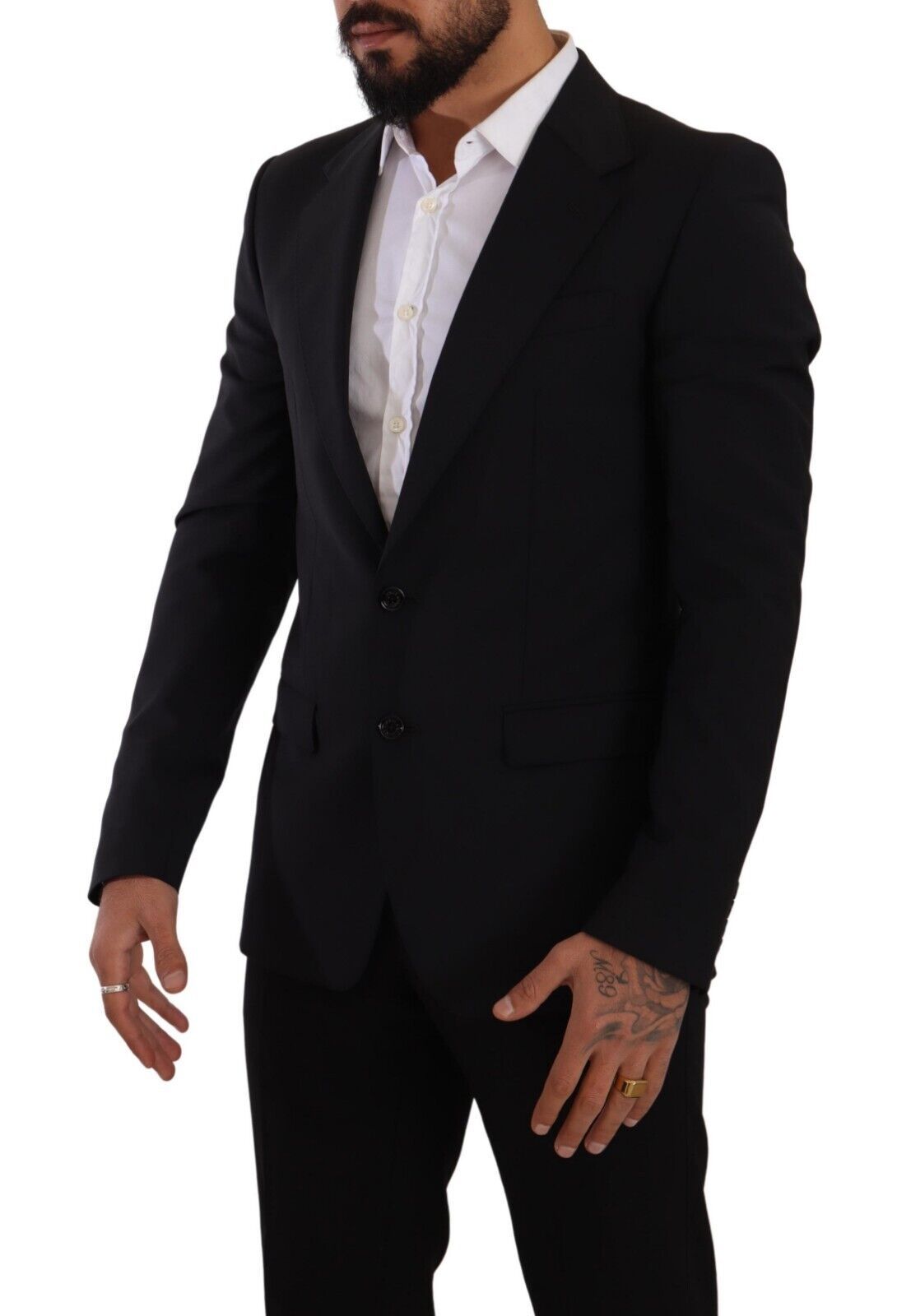 Dolce & Gabbana – Eleganter schwarzer Martini-Blazer und Weste im Slim Fit