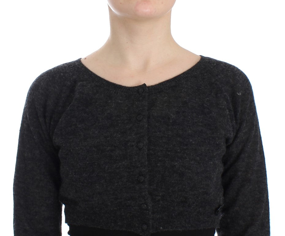 Ermanno Scervino Schicker, verkürzter Pullover aus Alpakawolle
