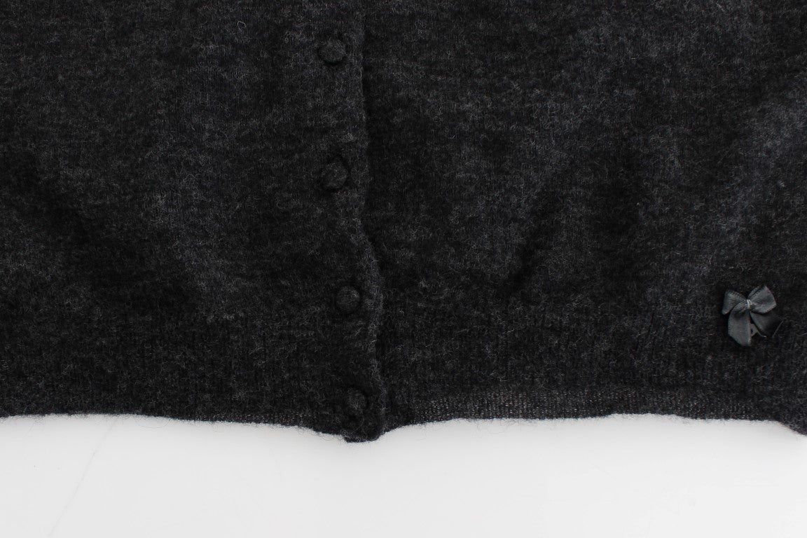 Ermanno Scervino Schicker, verkürzter Pullover aus Alpakawolle