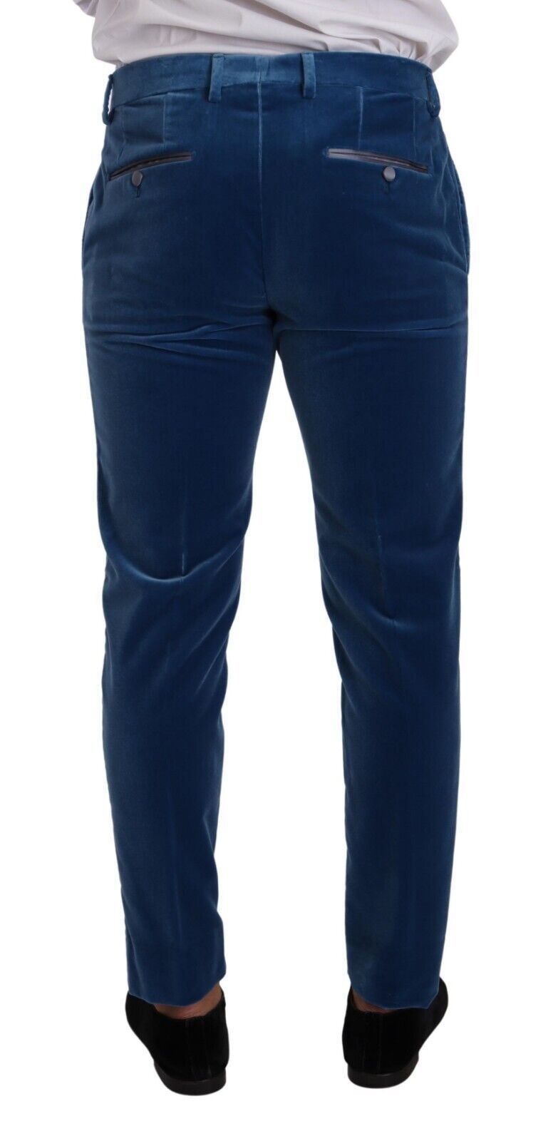 Dolce & Gabbana Eleganter Slim Fit-Anzug in blauem Samt