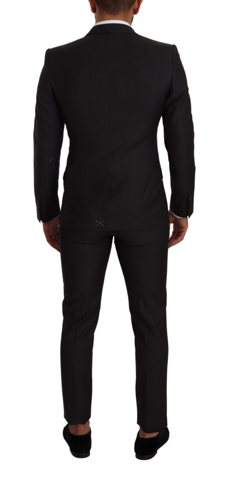 Dolce & Gabbana Eleganter schwarzer Martini-Anzug aus Wolle