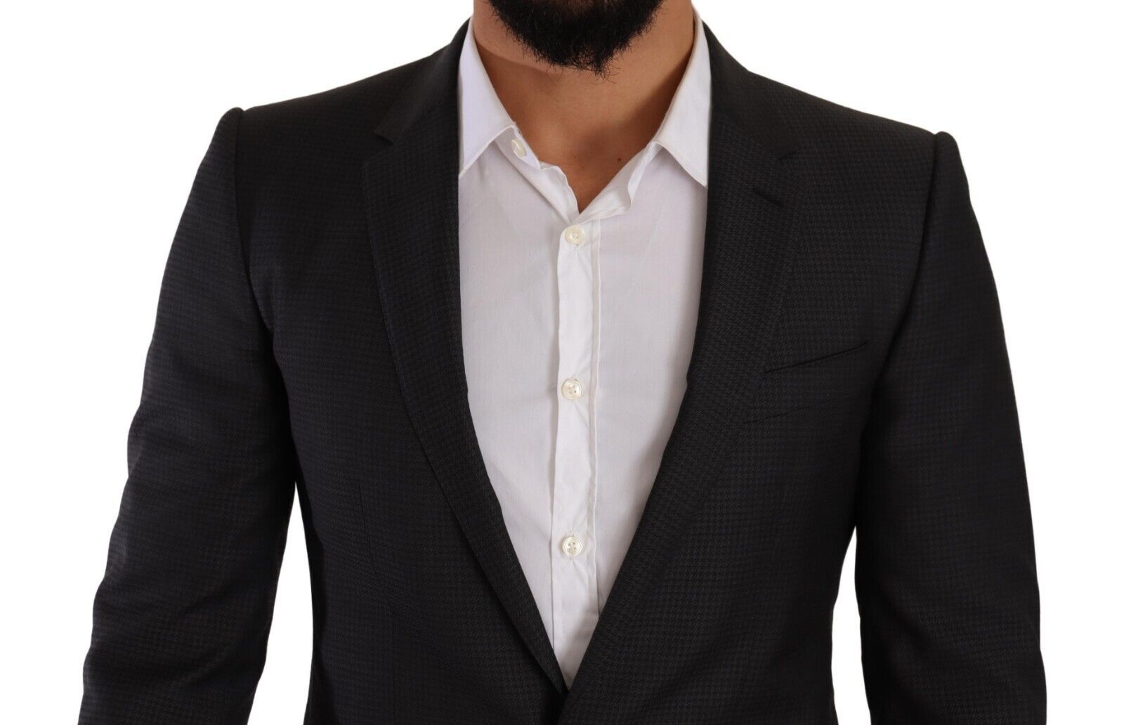 Dolce & Gabbana Eleganter schwarzer Martini-Anzug aus Wolle