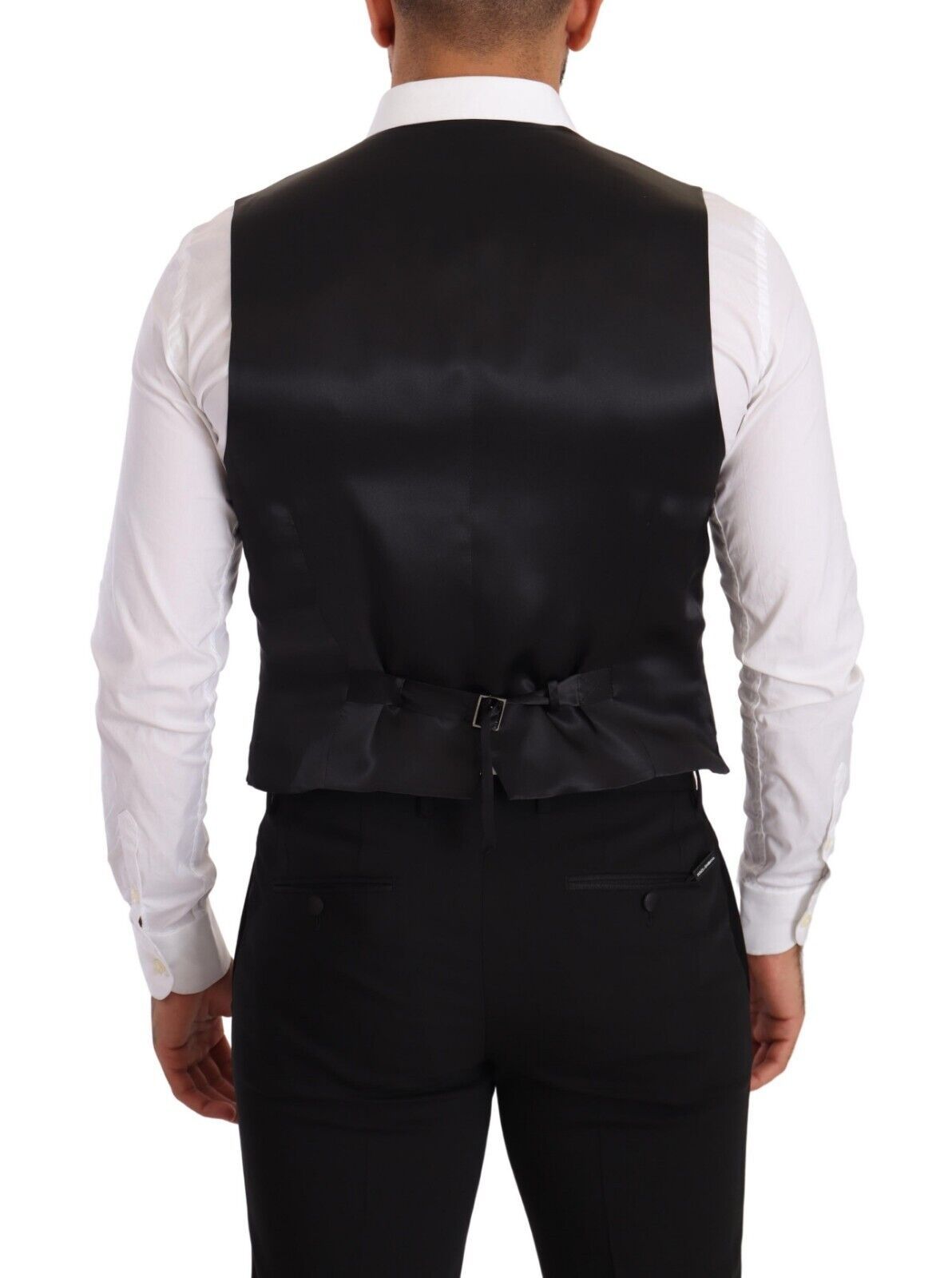 Vestă elegantă din mătase gri Dolce & Gabbana