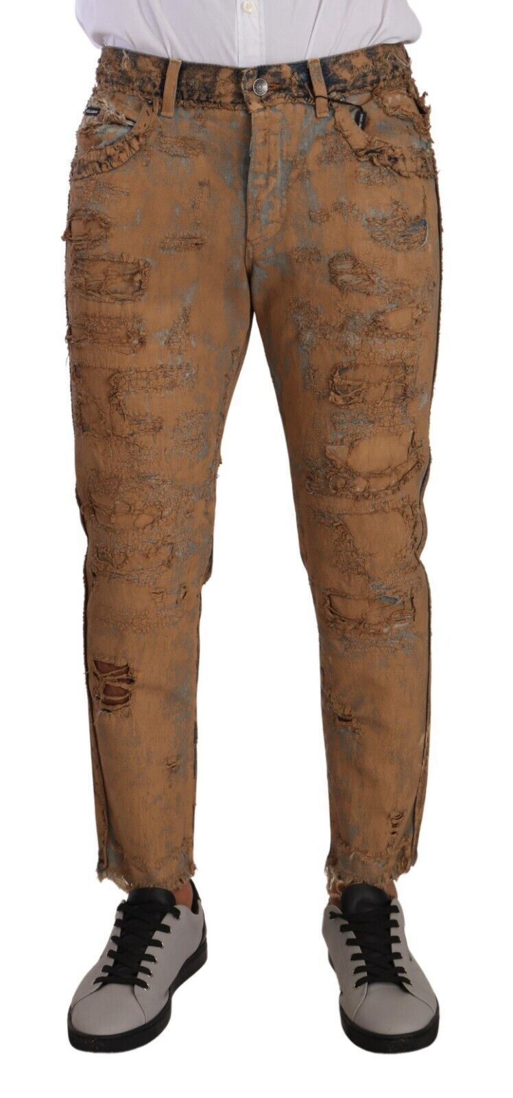 Dolce & Gabbana – Klassische, authentische Denimhose im Used-Look
