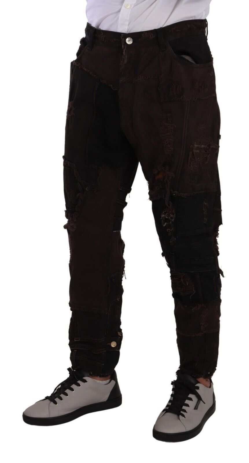 Dolce & Gabbana – Elegante Distressed-Patchwork-Jeans