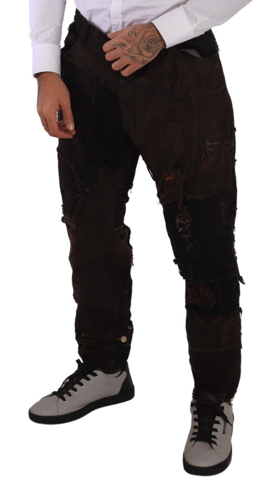 Dolce & Gabbana – Elegante Distressed-Patchwork-Jeans