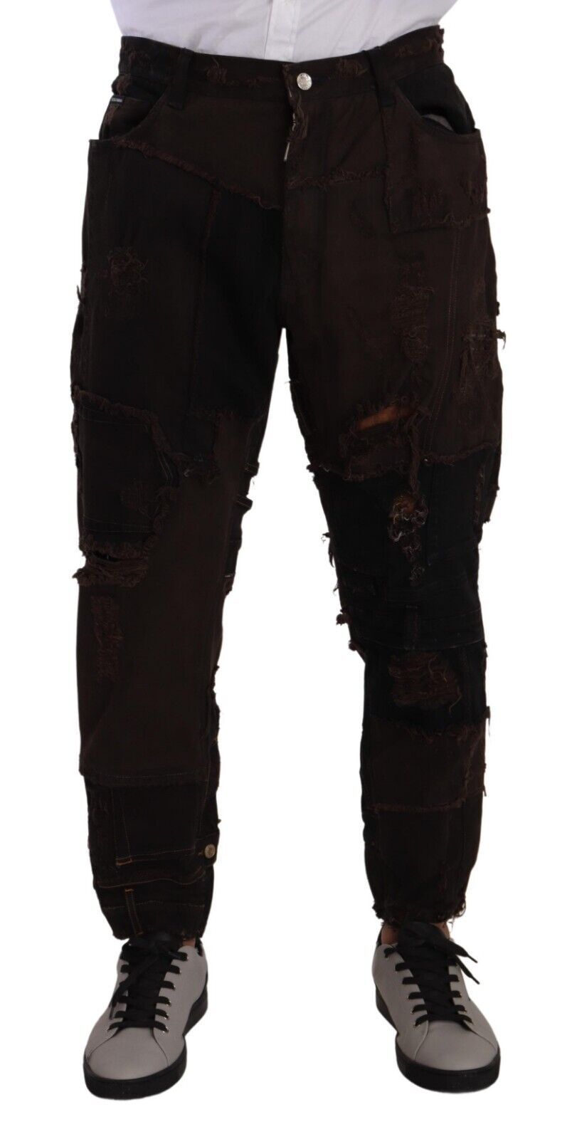 Dolce & Gabbana – Elegante Distressed-Patchwork-Jeans