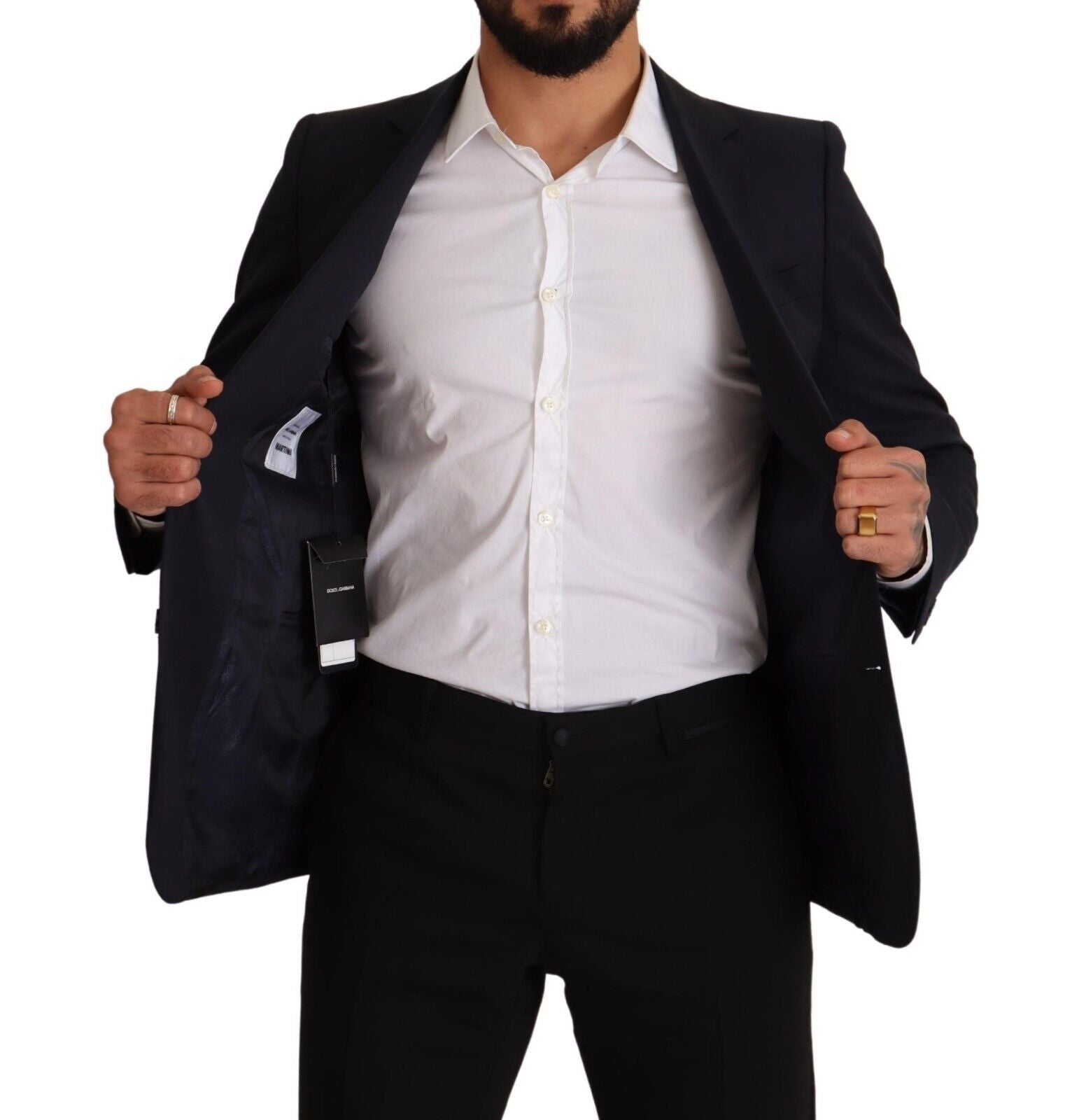 Dolce & Gabbana – Eleganter, marineblauer Martini-Blazer in Slim Fit