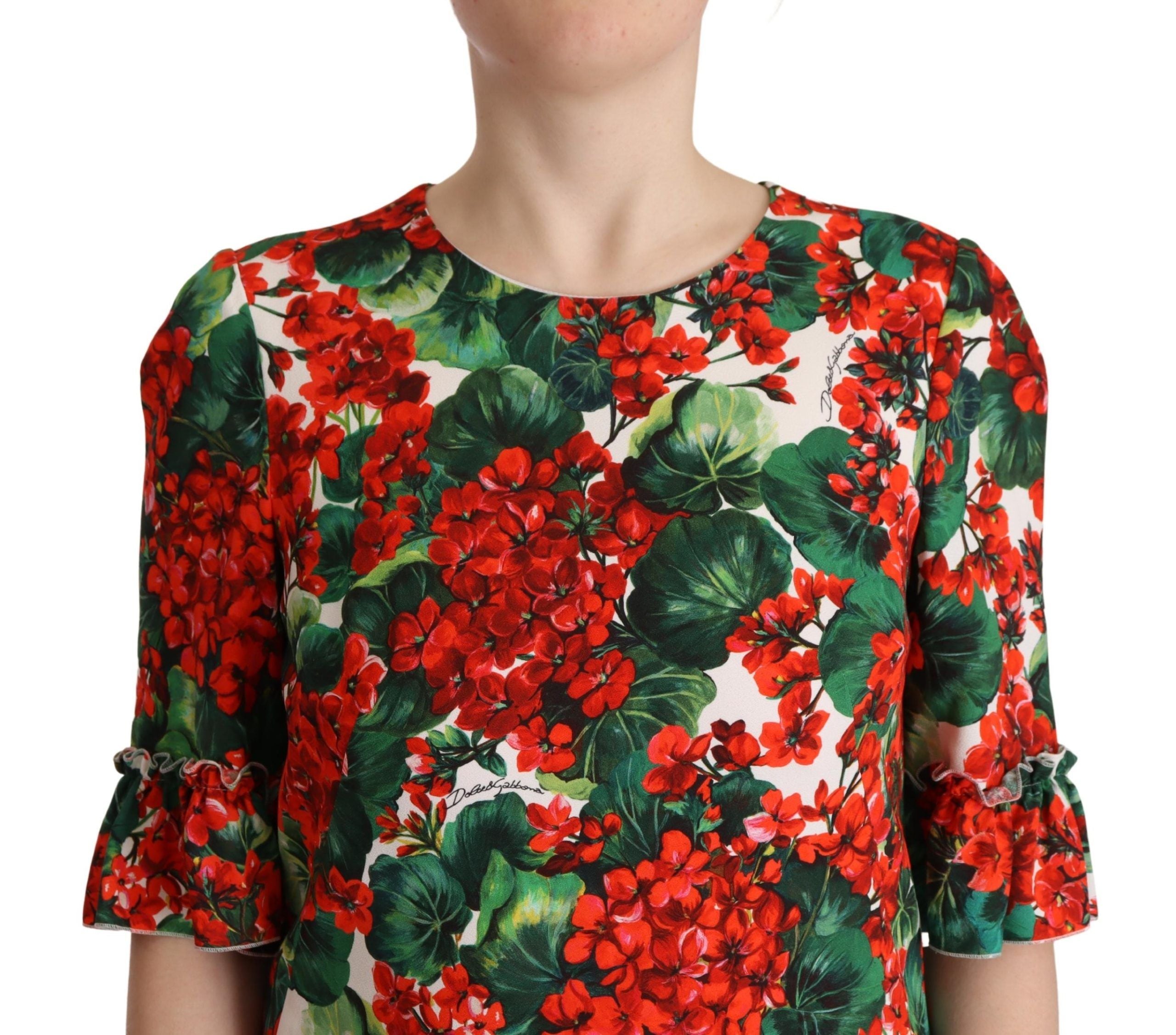 Dolce & Gabbana – Mini-Enchanment-Kleid mit Blumenmuster