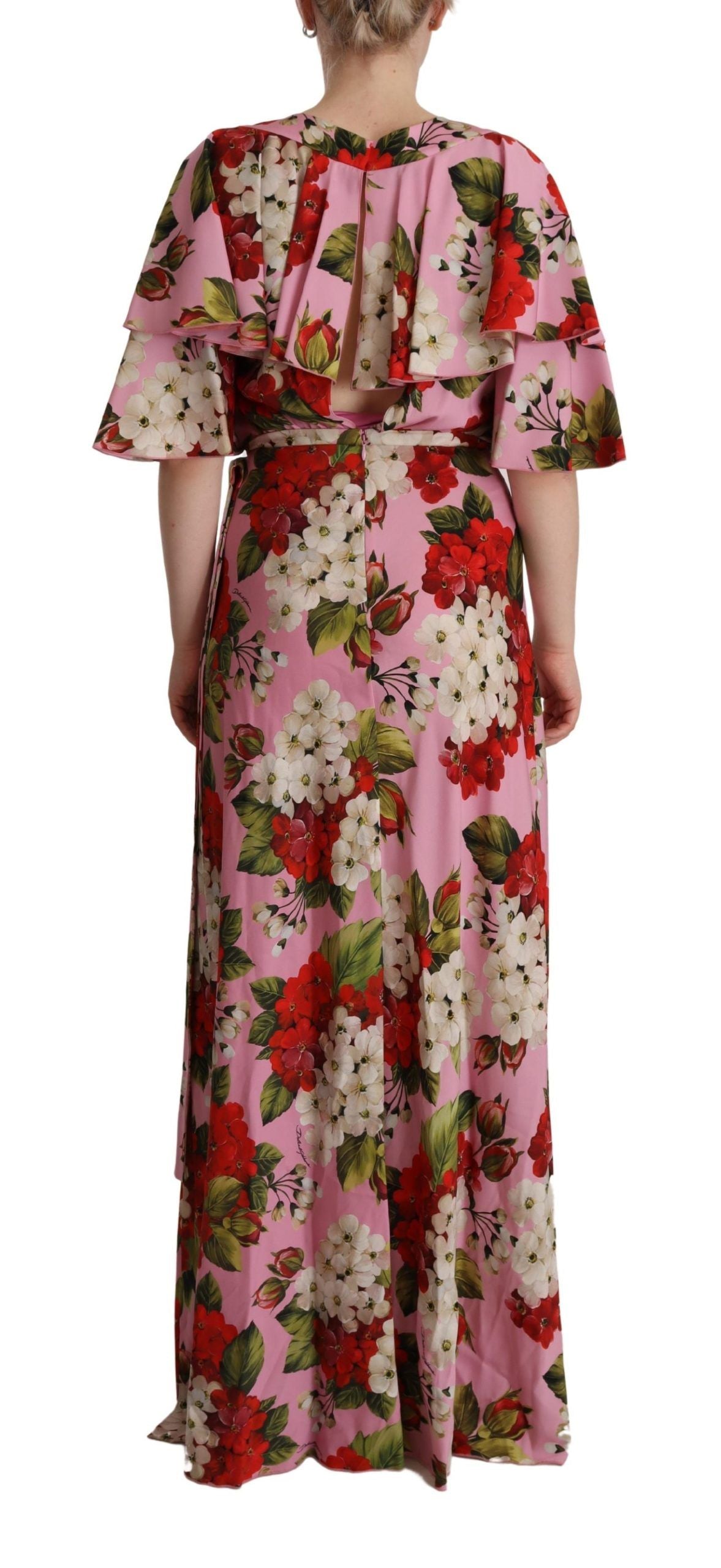 Rochie maxi din mătase florală fermecătoare Dolce & Gabbana