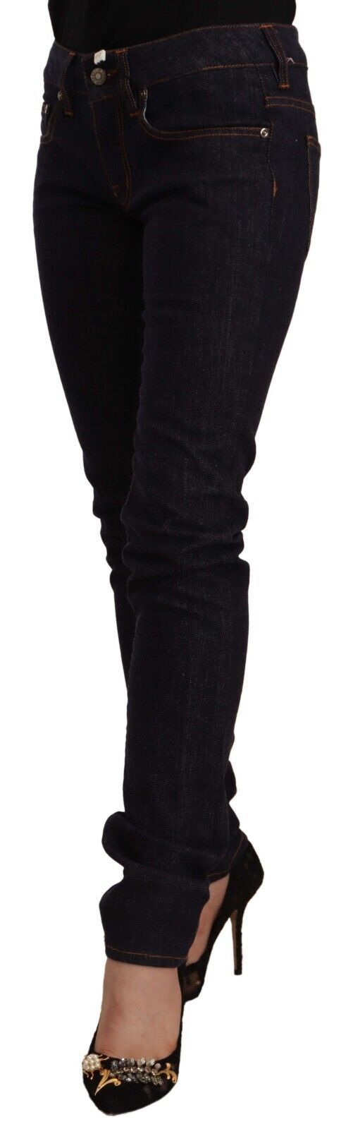 GF Ferre Chic – Schwarze Slim-Fit-Designerjeans