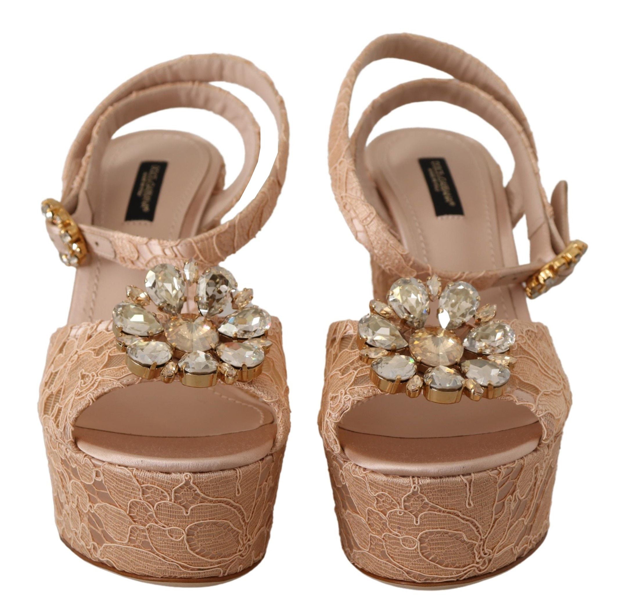 Dolce & Gabbana Elegante rosa Plateau-Pumps