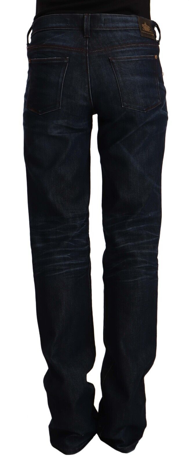 Ermanno Scervino Schicke Jeans mit mittlerer Taille in Dunkelblau