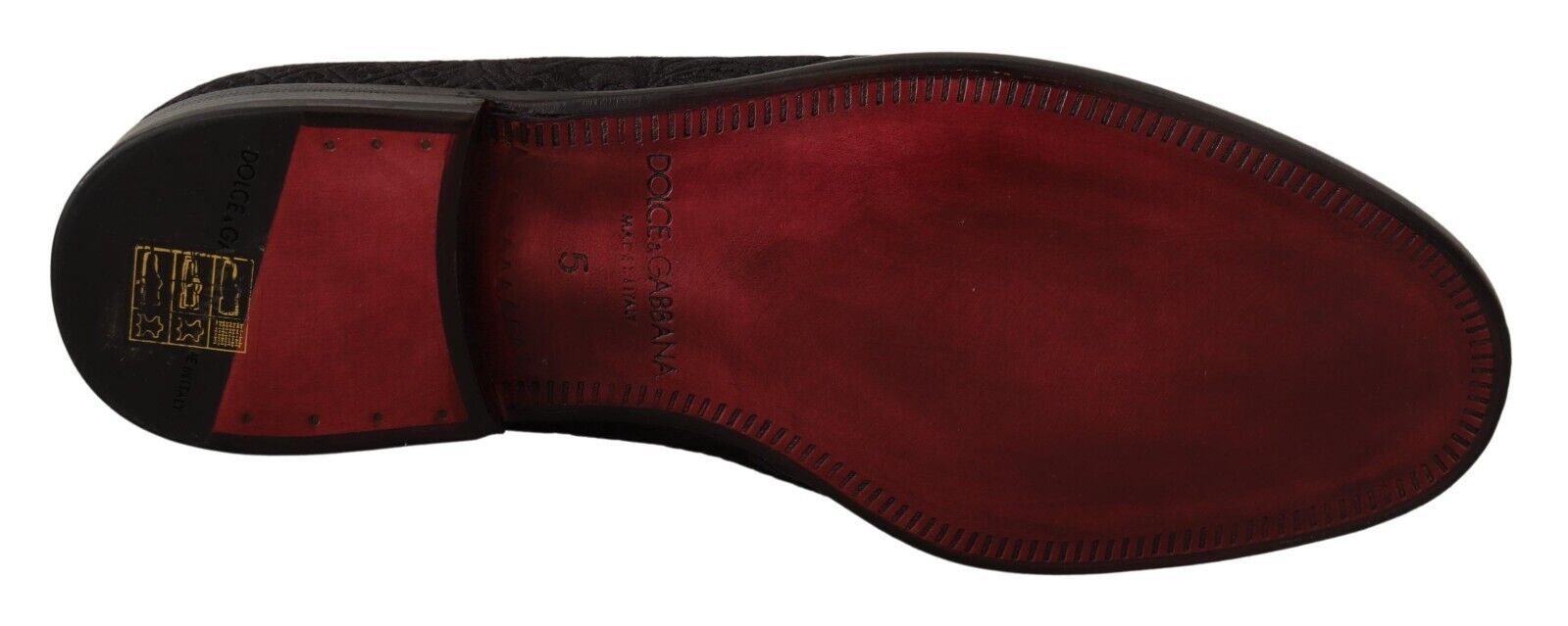 Dolce & Gabbana – Schwarze Hausschuhe aus geblümtem Brokat