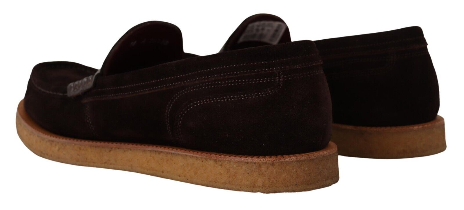 Dolce & Gabbana Elegante Loafer aus Wildleder-Krokodil in Braun