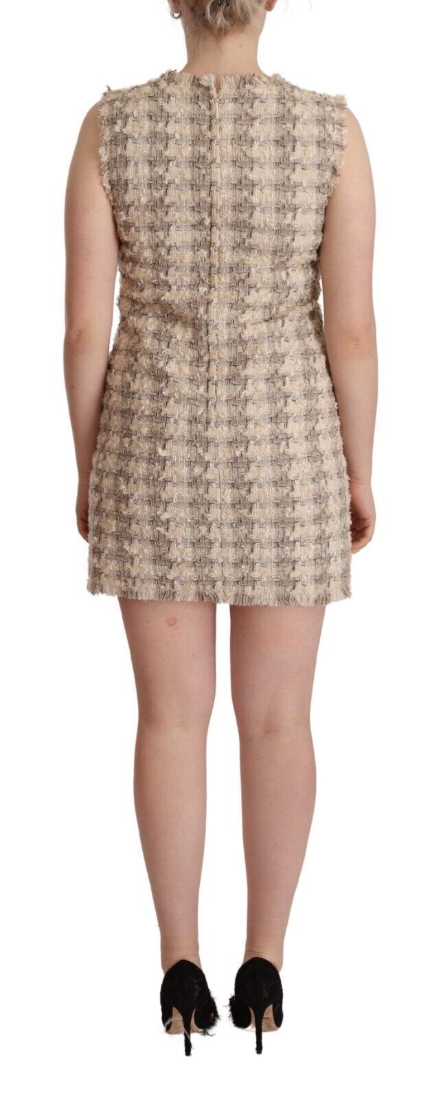 Dolce & Gabbana – Schickes, kariertes Mini-Etuikleid
