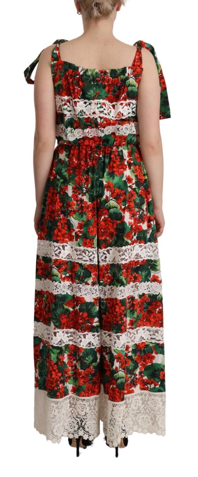 Rochie maxi cu imprimeu floral multicolor Dolce & Gabbana