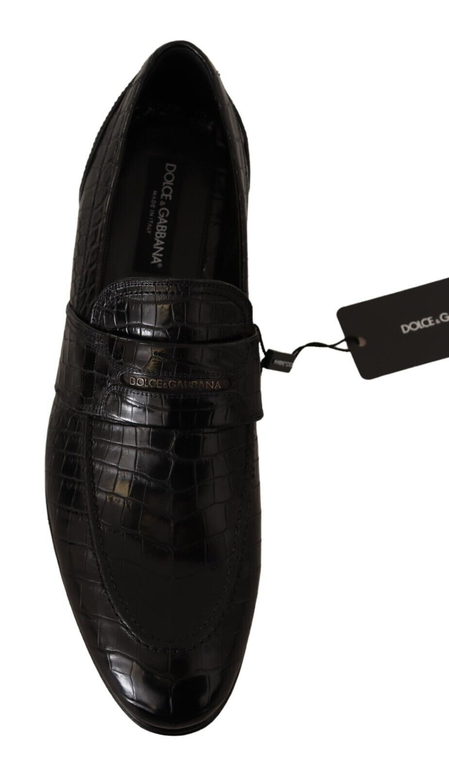 Dolce & Gabbana Elegante Mokassins aus Krokodilleder