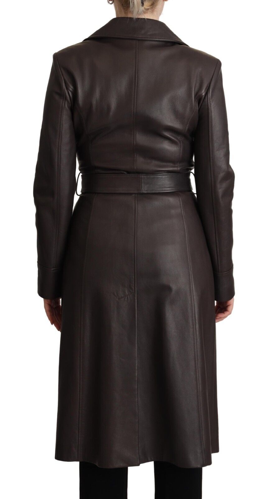 Dolce & Gabbana Eleganter zweireihiger Mantel aus Lammleder