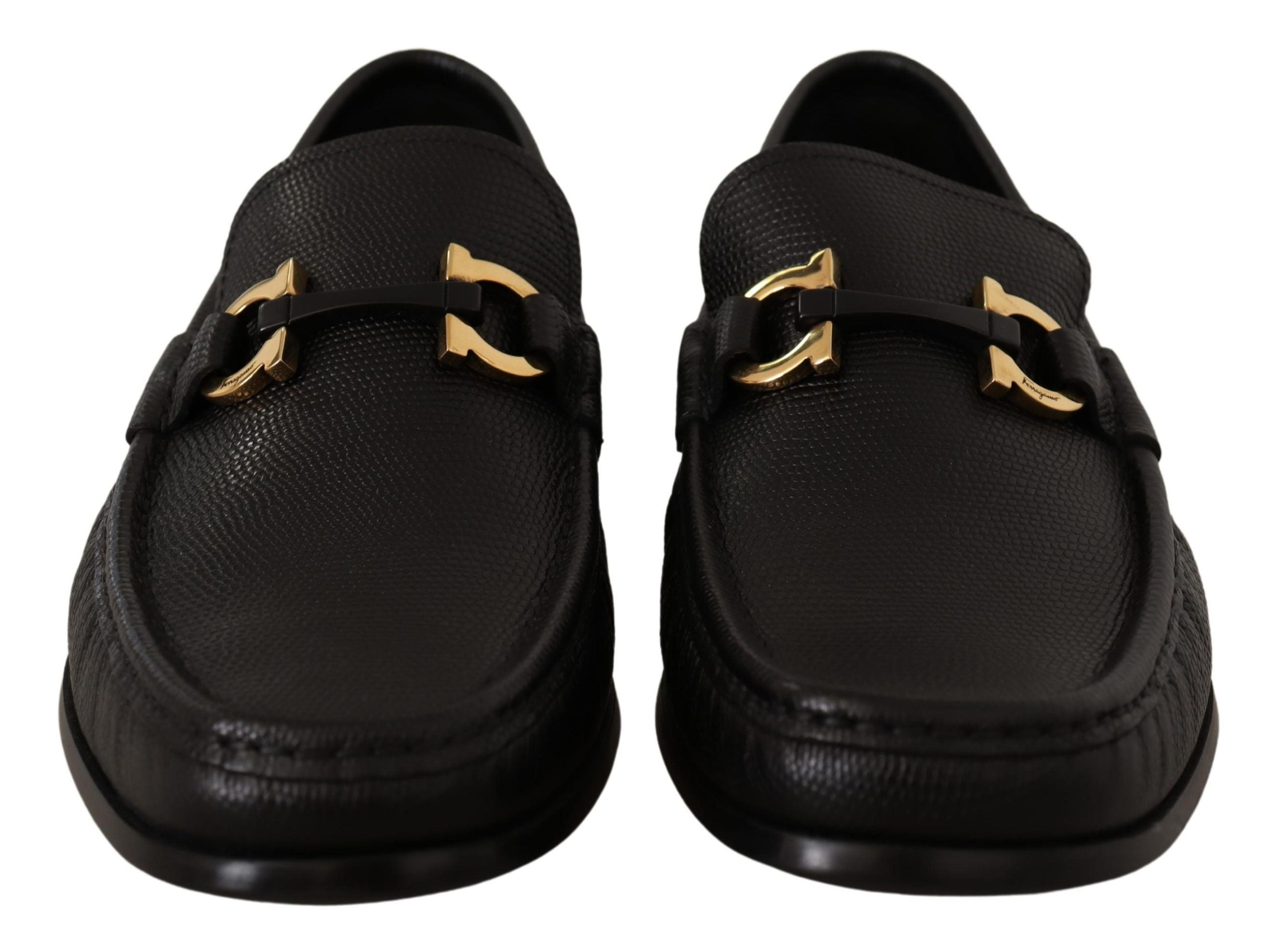 Salvatore Ferragamo Elegante Loafer aus schwarzem Kalbsleder